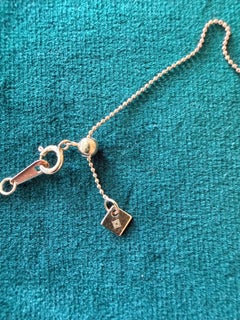 Diamantkette aus 18-karätigem Gelbgold mit verstellbarer Länge für den Alltag