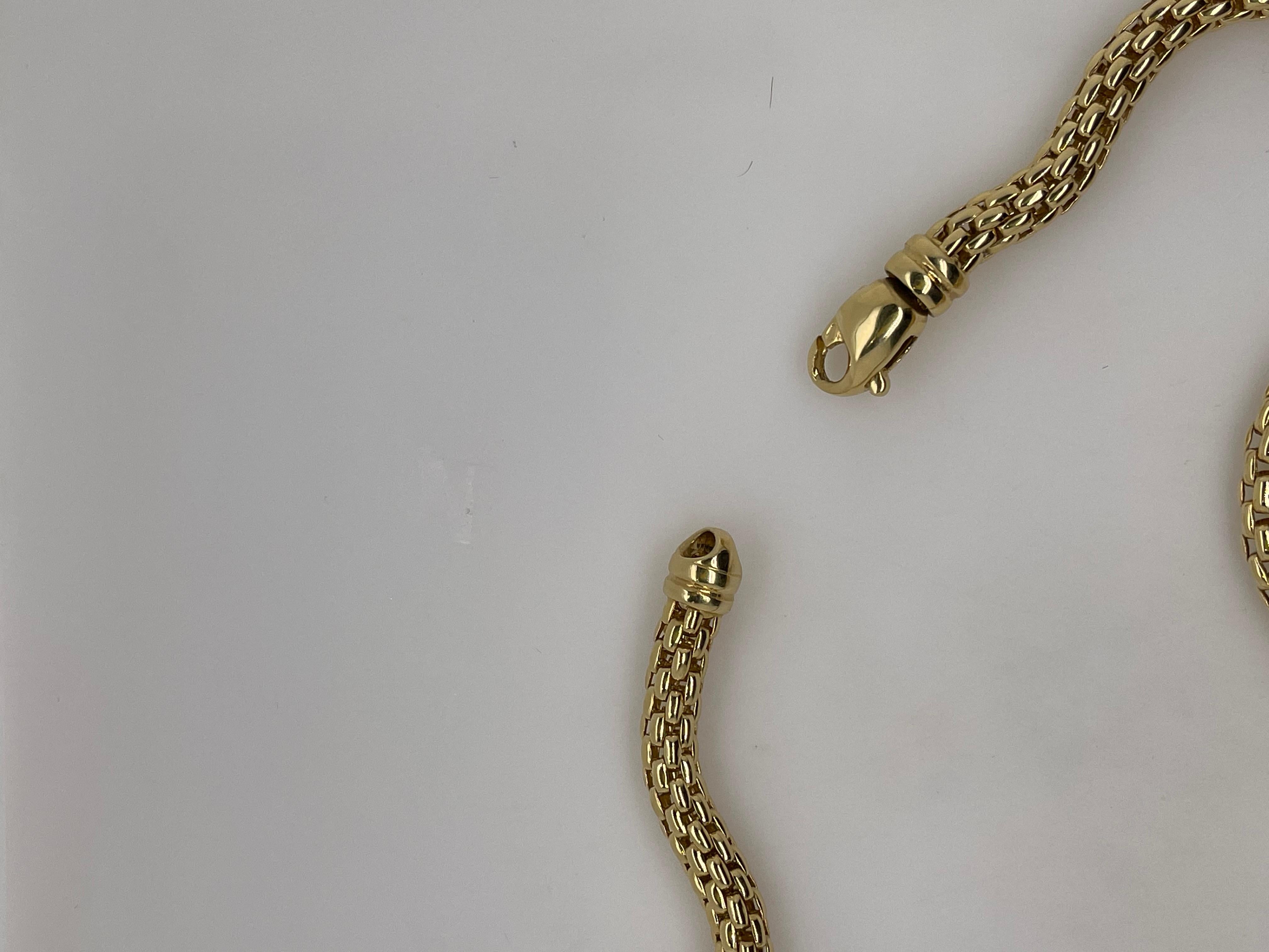 bridal 22k yellow gold vintage chain necklace 17.5 inch