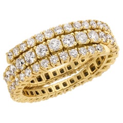 18kt Yellow Gold Flexible Diamond Wrap Ring