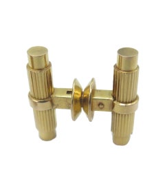 18 Karat Yellow Gold French Cufflinks