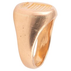 18kt Yellow Gold French Family Crest Ring