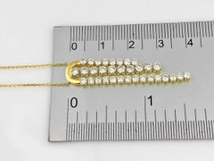 18KT Yellow Gold Graduated Diamond Drip Necklace