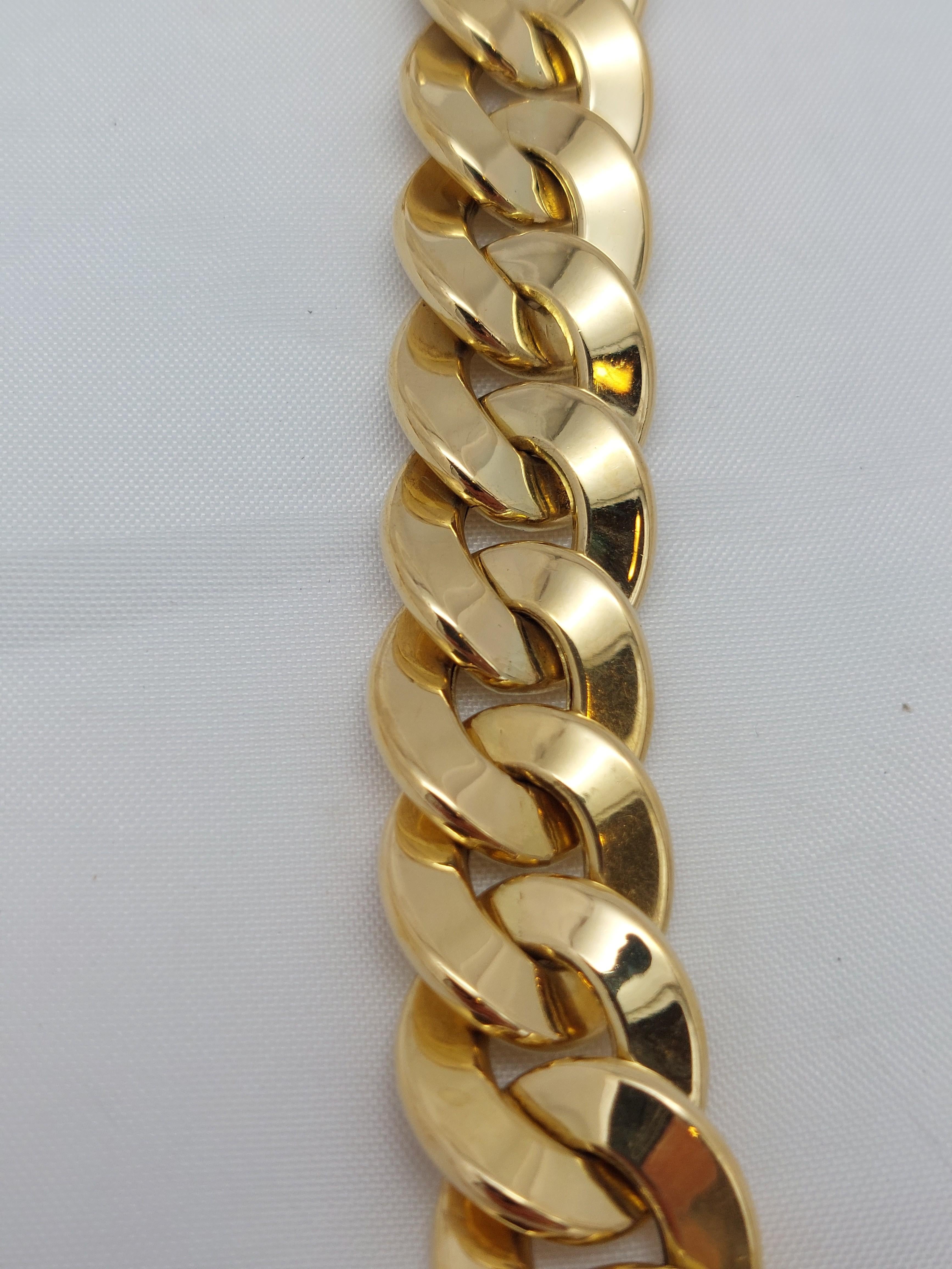 Collana A Link in oro giallo 18KT in vendita 1