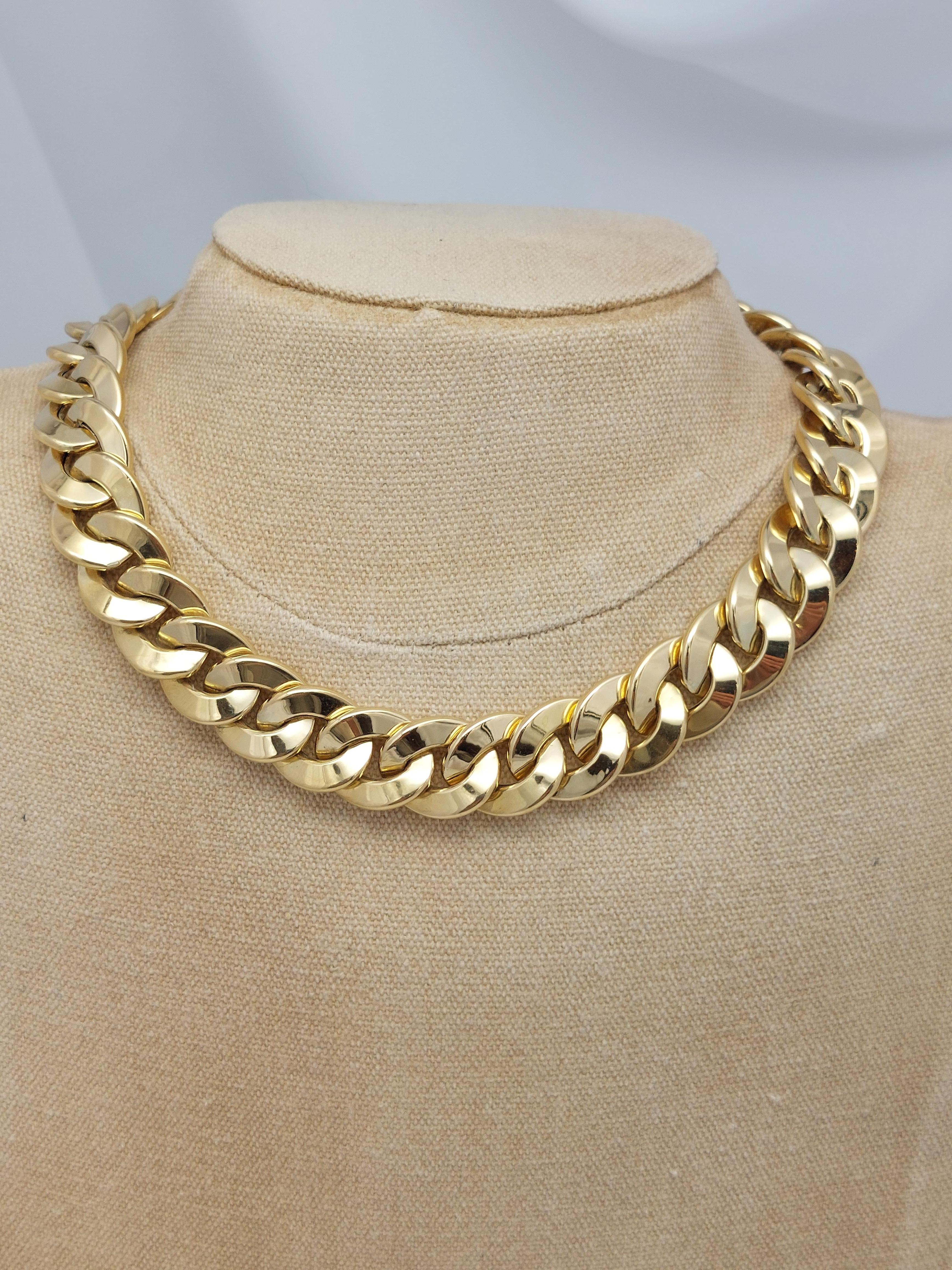 Collana A Link in oro giallo 18KT in vendita 2