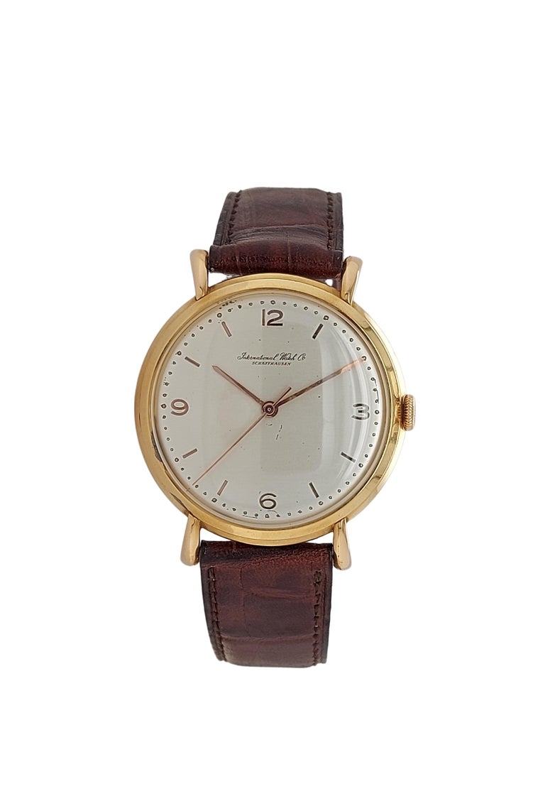 iwc gold dress watch 1943 Longines Dress Watch 14k YG 'Cal. 10L' Military Dial