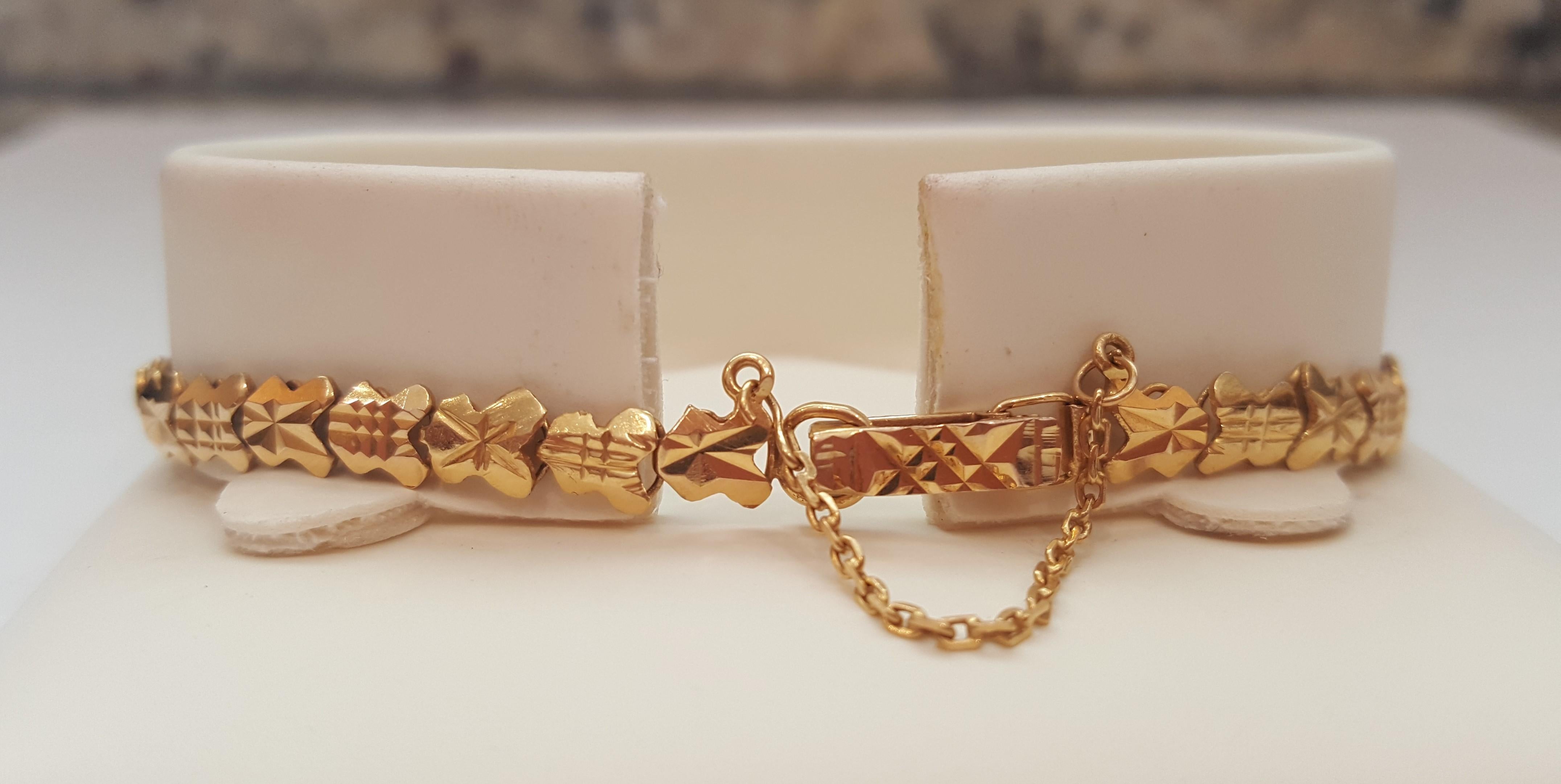 jade bracelet with gold