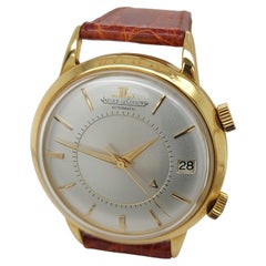 18 Karat Gelbgold Jaeger Le Coultre Memovox Uhr in perfektem Zustand, Cal K825