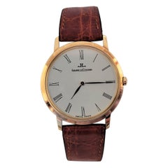 18kt Yellow Gold Jaeger LeCoultre Watch 30mm Case Swiss 1990s Manual Working
