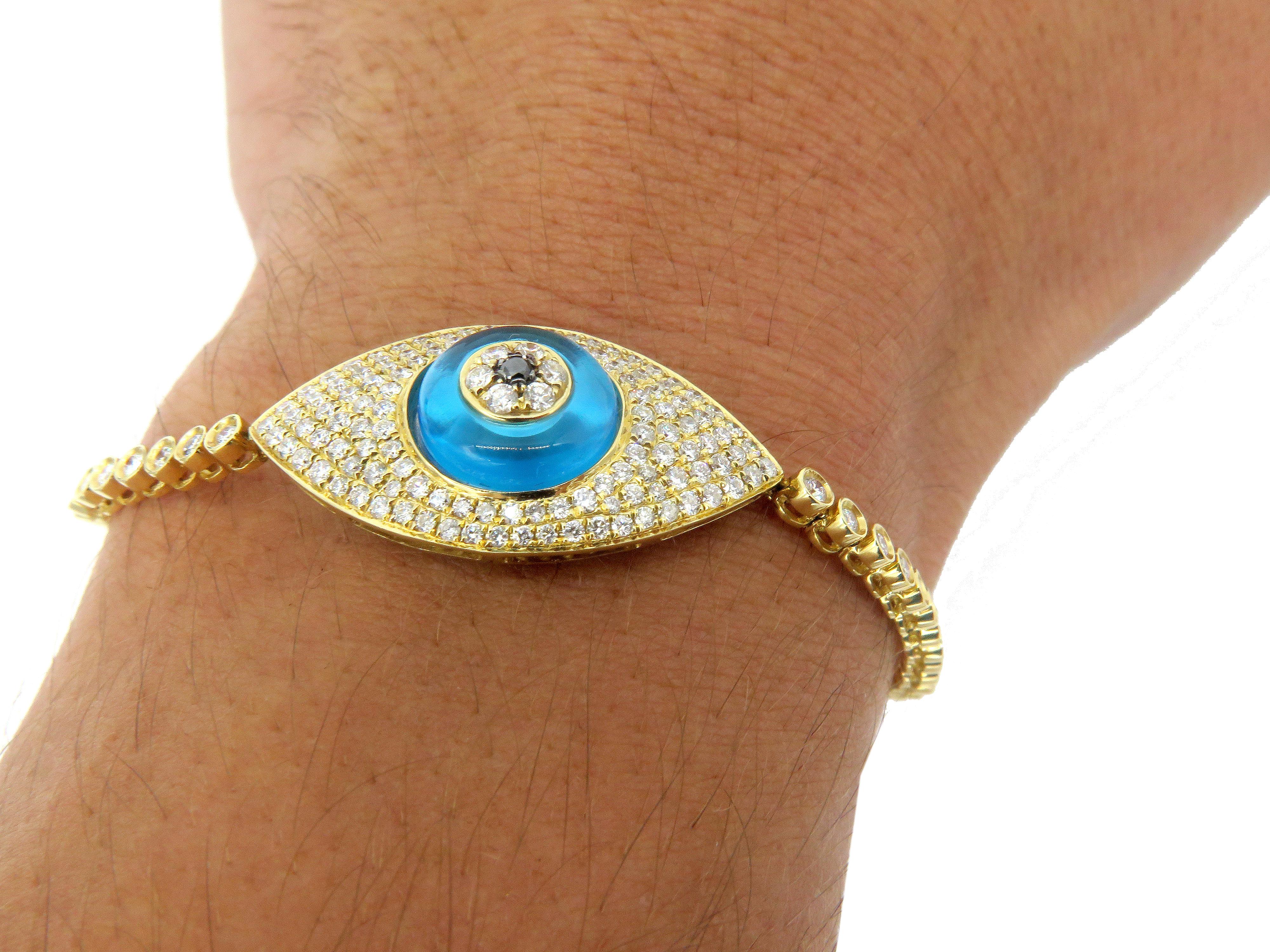 evil eye bracelet diamond