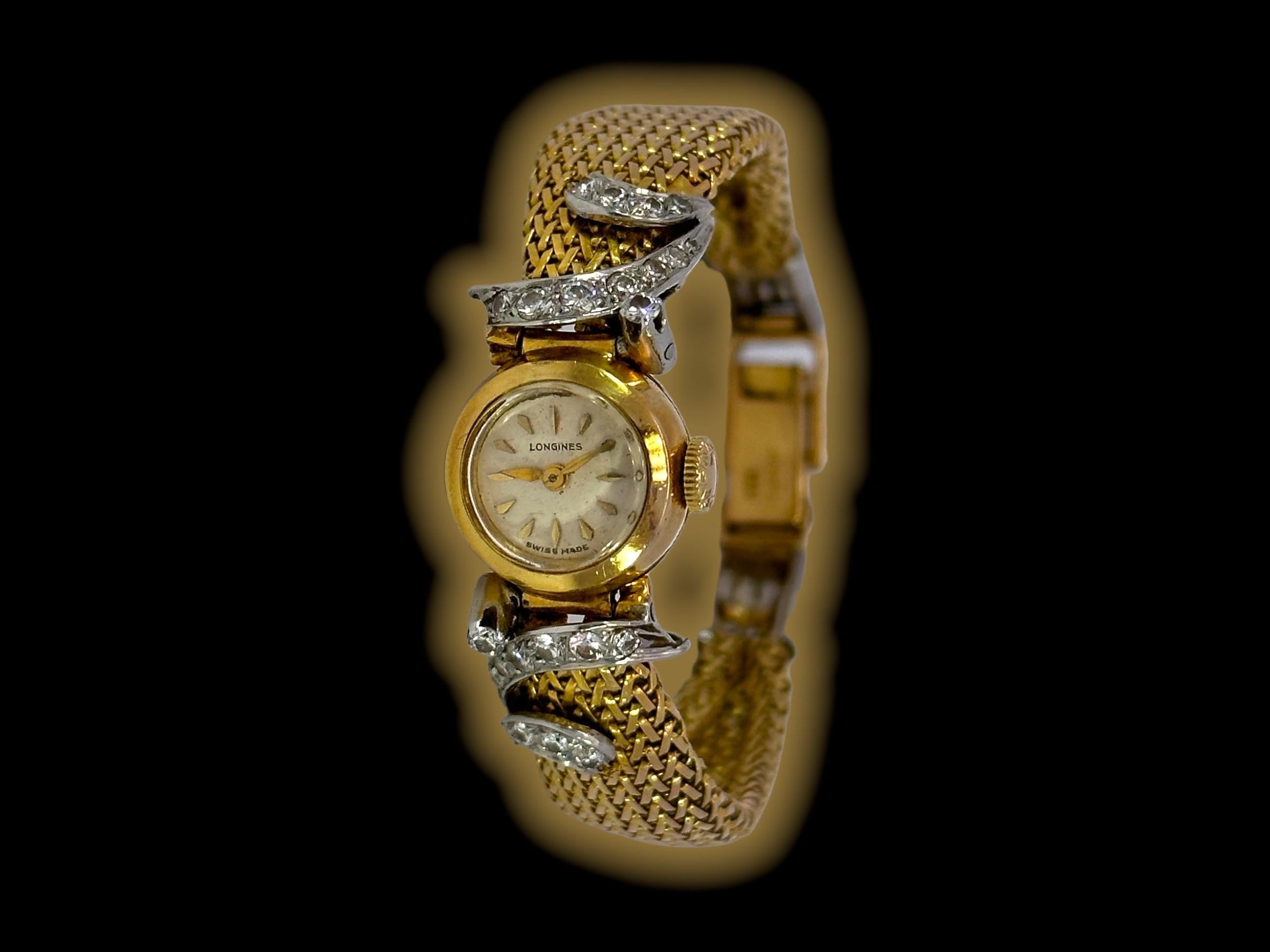 longines gold dress watch