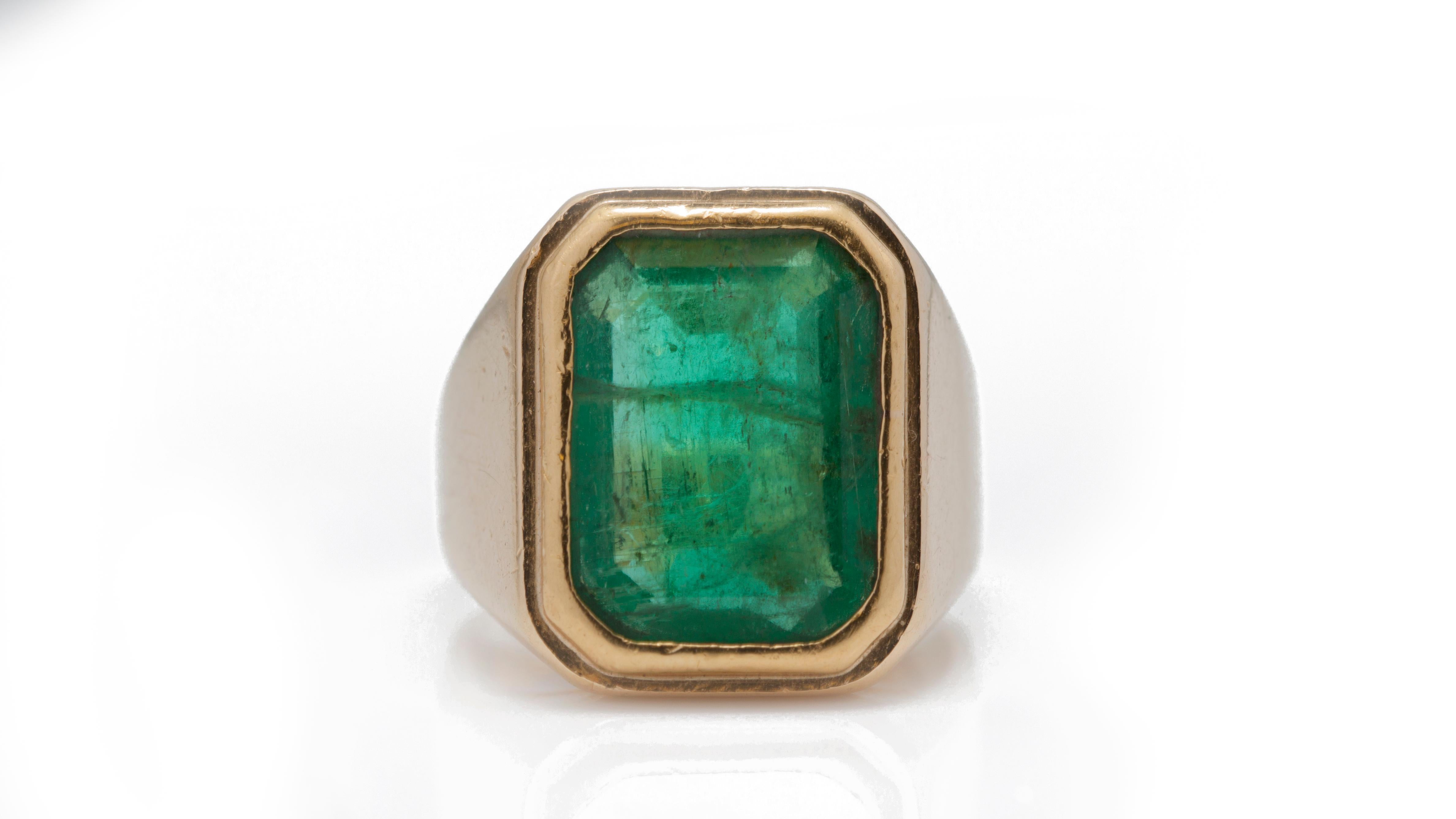 mens emerald ring