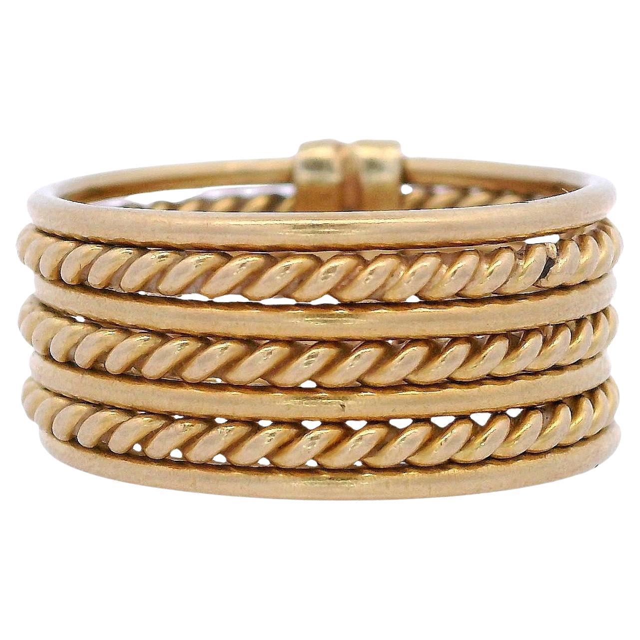 18kt Yellow Gold Multiple Band Ring