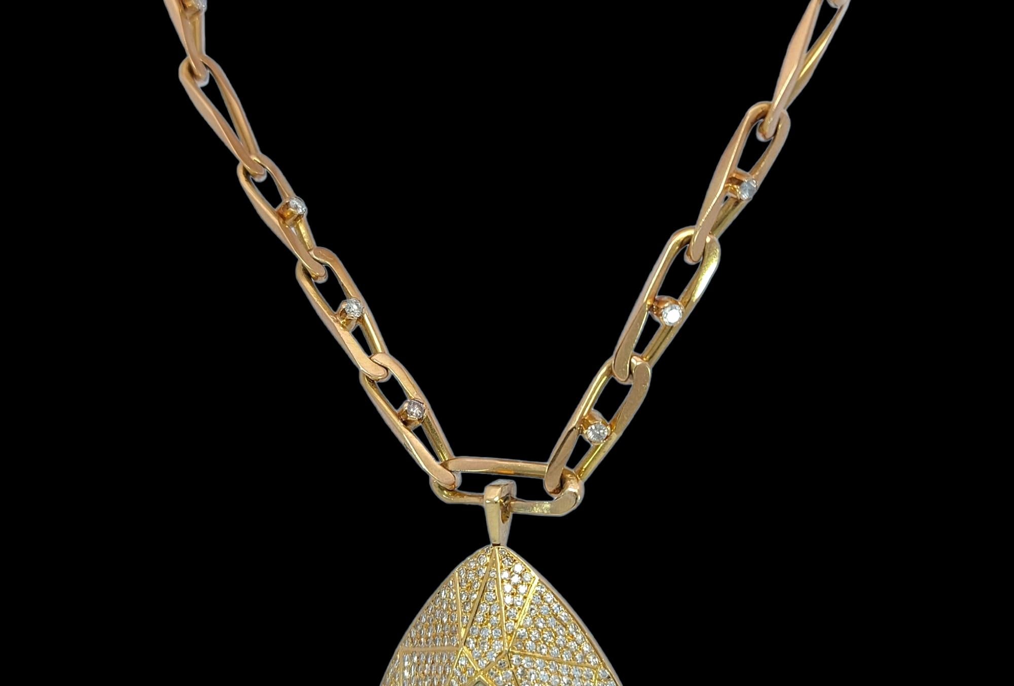 18kt Yellow gold Necklace/Pendant Vacheron Constantin Watch Unique Piece For Sale 3
