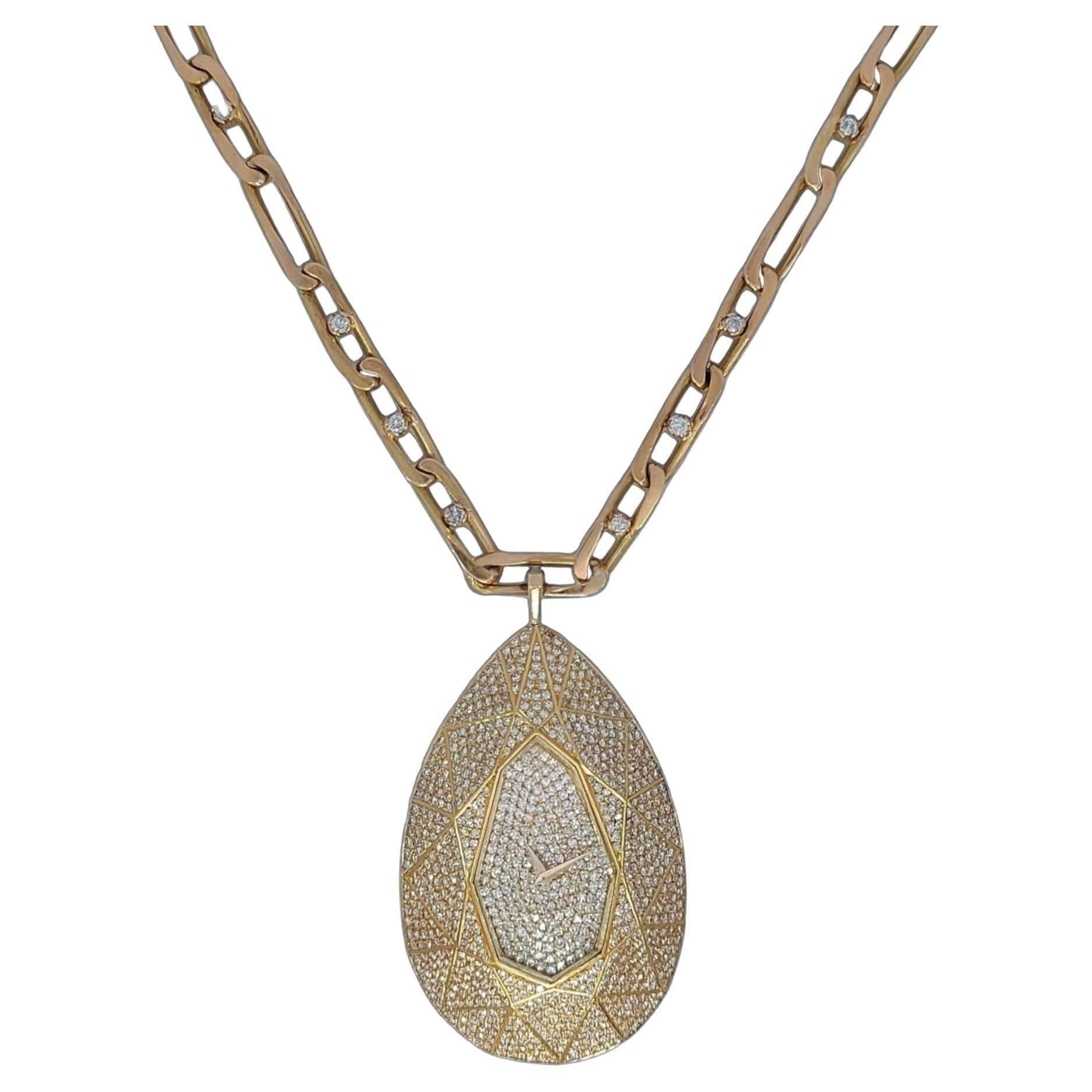 18kt Yellow gold Necklace/Pendant Vacheron Constantin Watch Unique Piece For Sale
