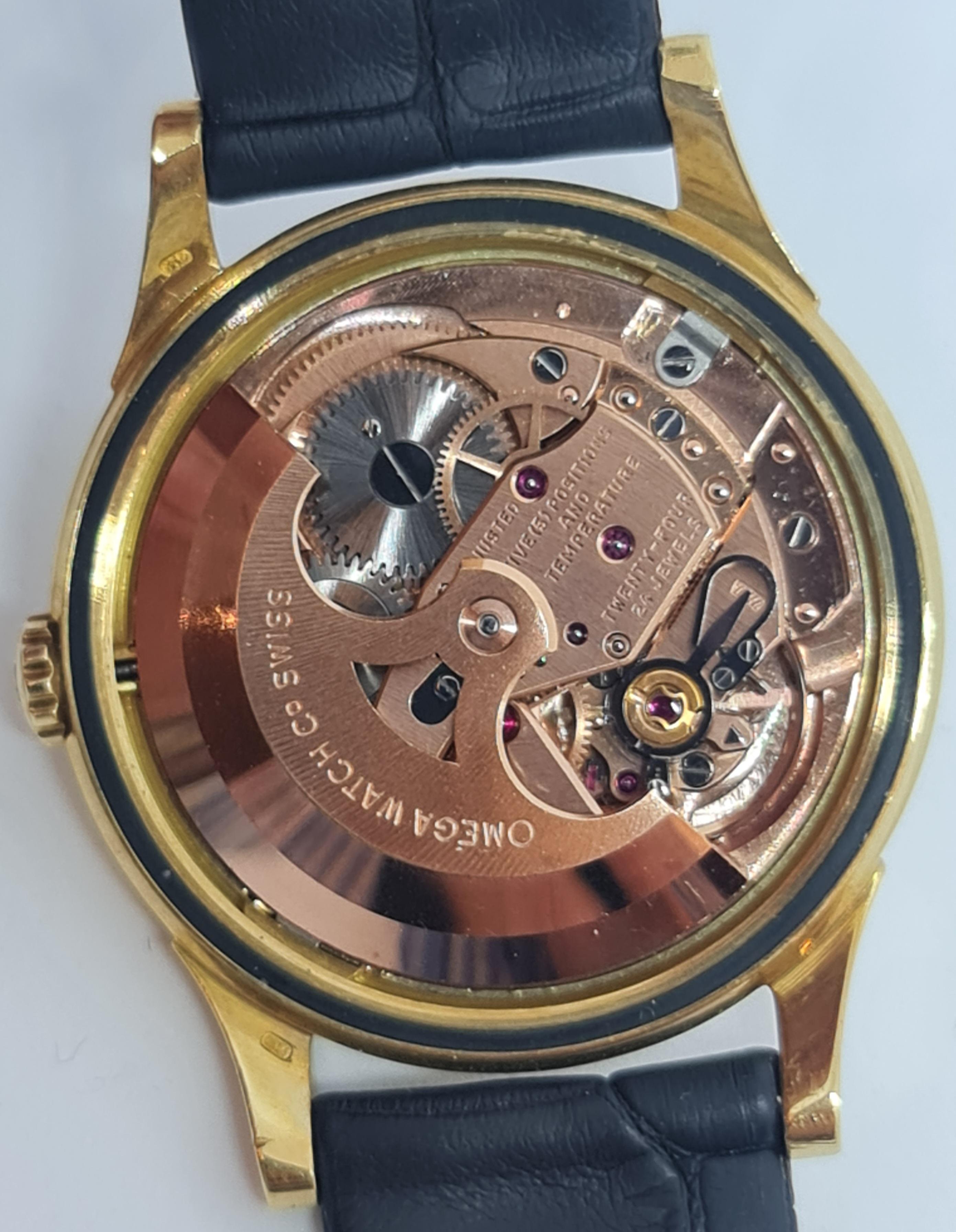 18 Karat Gelbgold Omega Constellation Chronometer, Pie Pan Zifferblatt 14393/4 SC 10