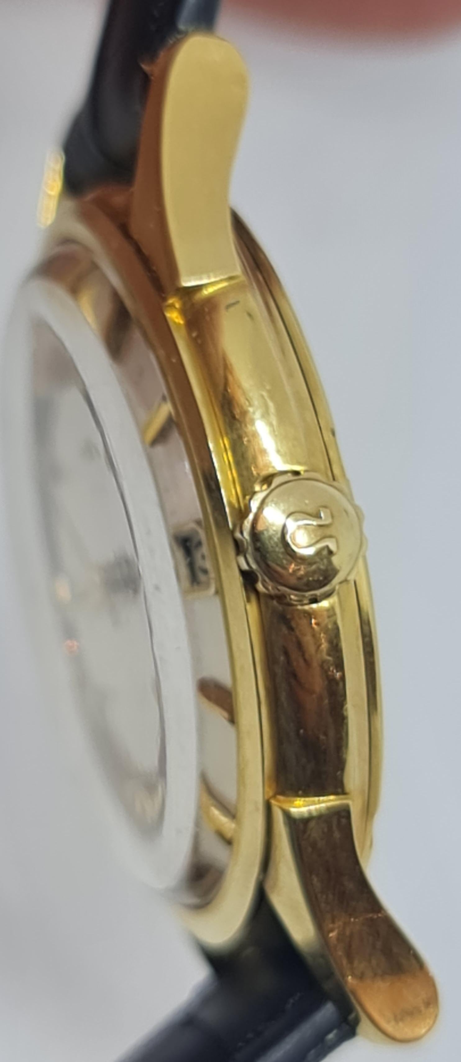 Women's or Men's 18kt Yellow Gold Omega Constellation Chronometer, Pie Pan Dial Watch 14393/4 SC