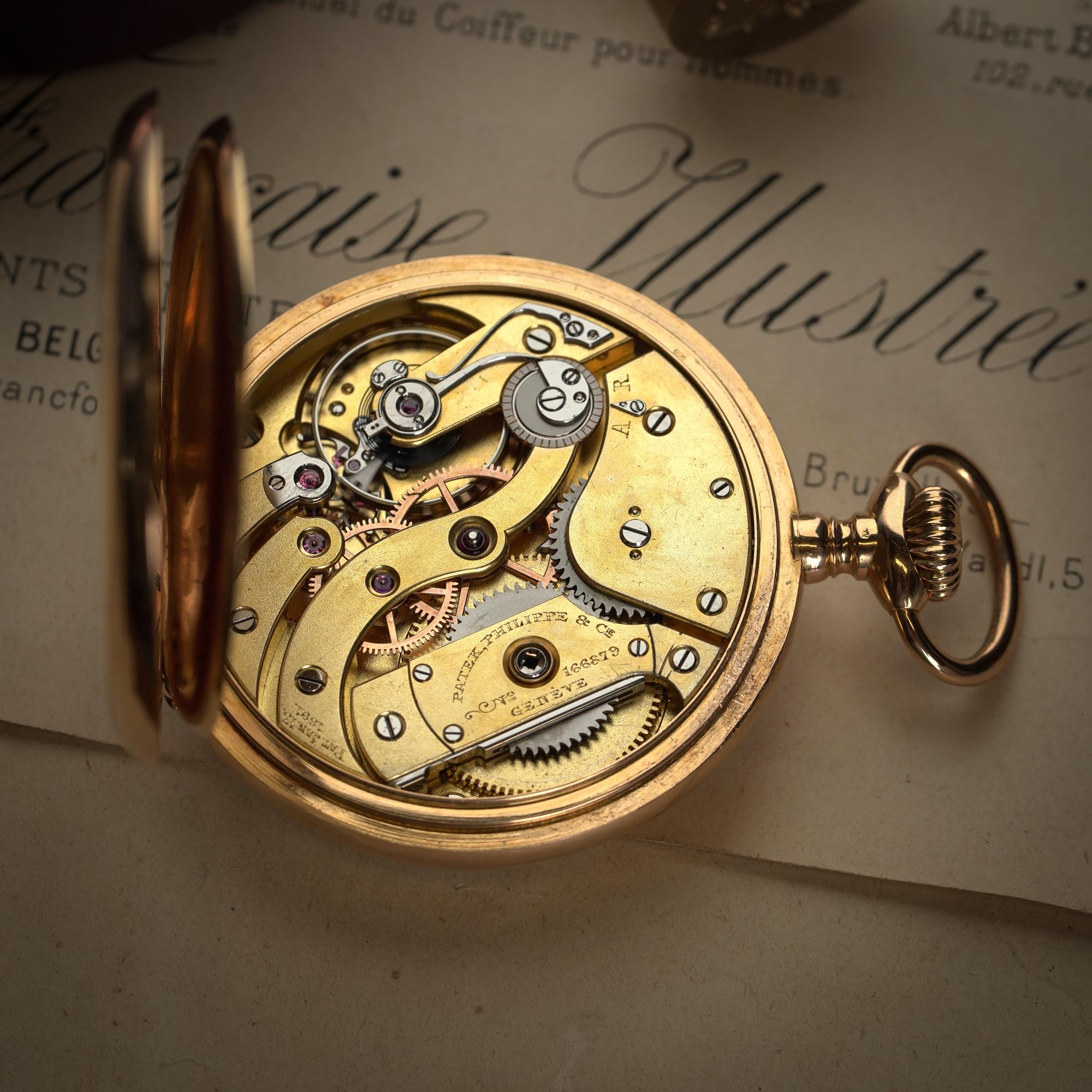 Offene Taschenuhr aus 18kt Gelbgold 'Chronometro Gondolo', CIRCA um 1900 im Angebot 1