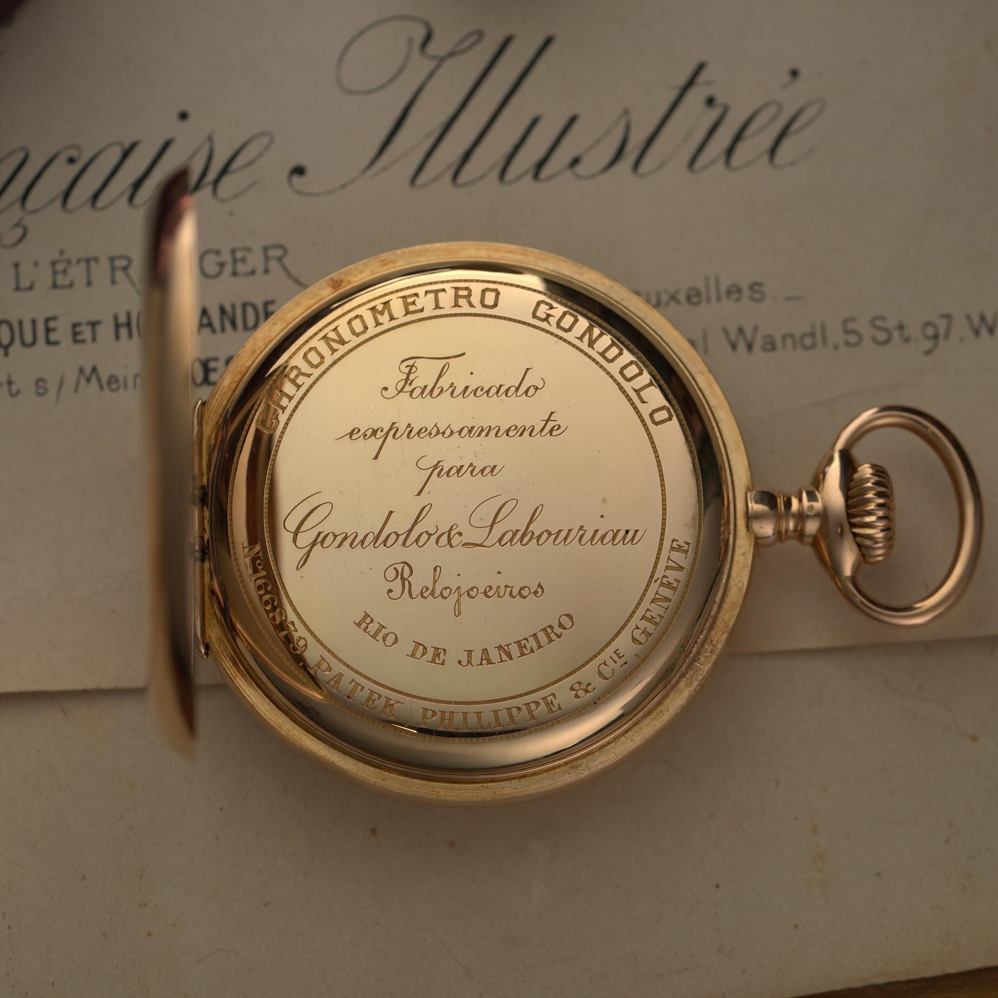 Offene Taschenuhr aus 18kt Gelbgold 'Chronometro Gondolo', CIRCA um 1900 im Angebot 4