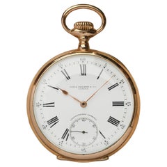 18kt Yellow Gold Openface Pocket Watch ‘Chronometro Gondolo’, Circa 1900s