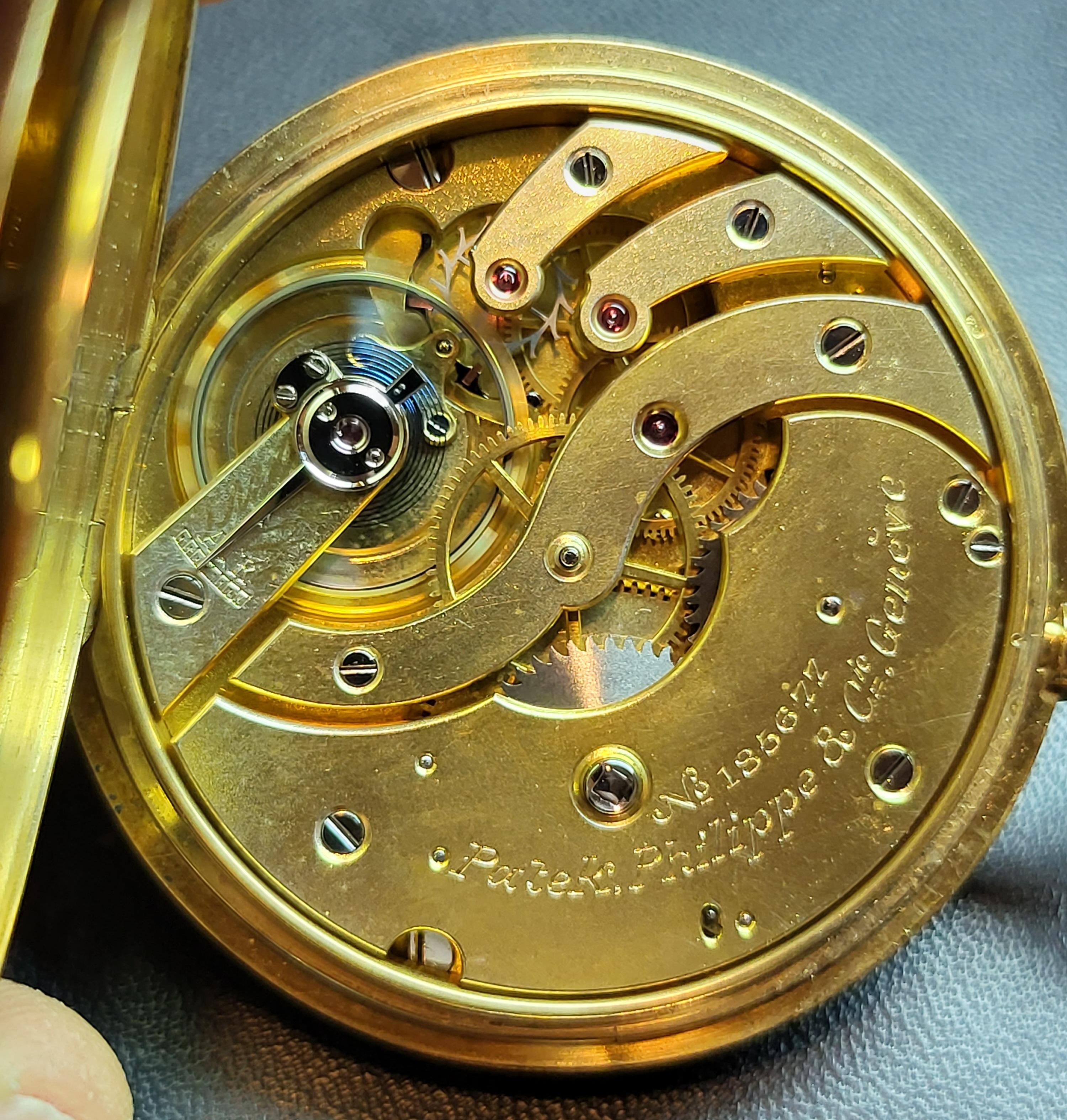 18kt Yellow Gold Patek Philippe & Cie Savonette / Hunter Case Pocket Watch 7
