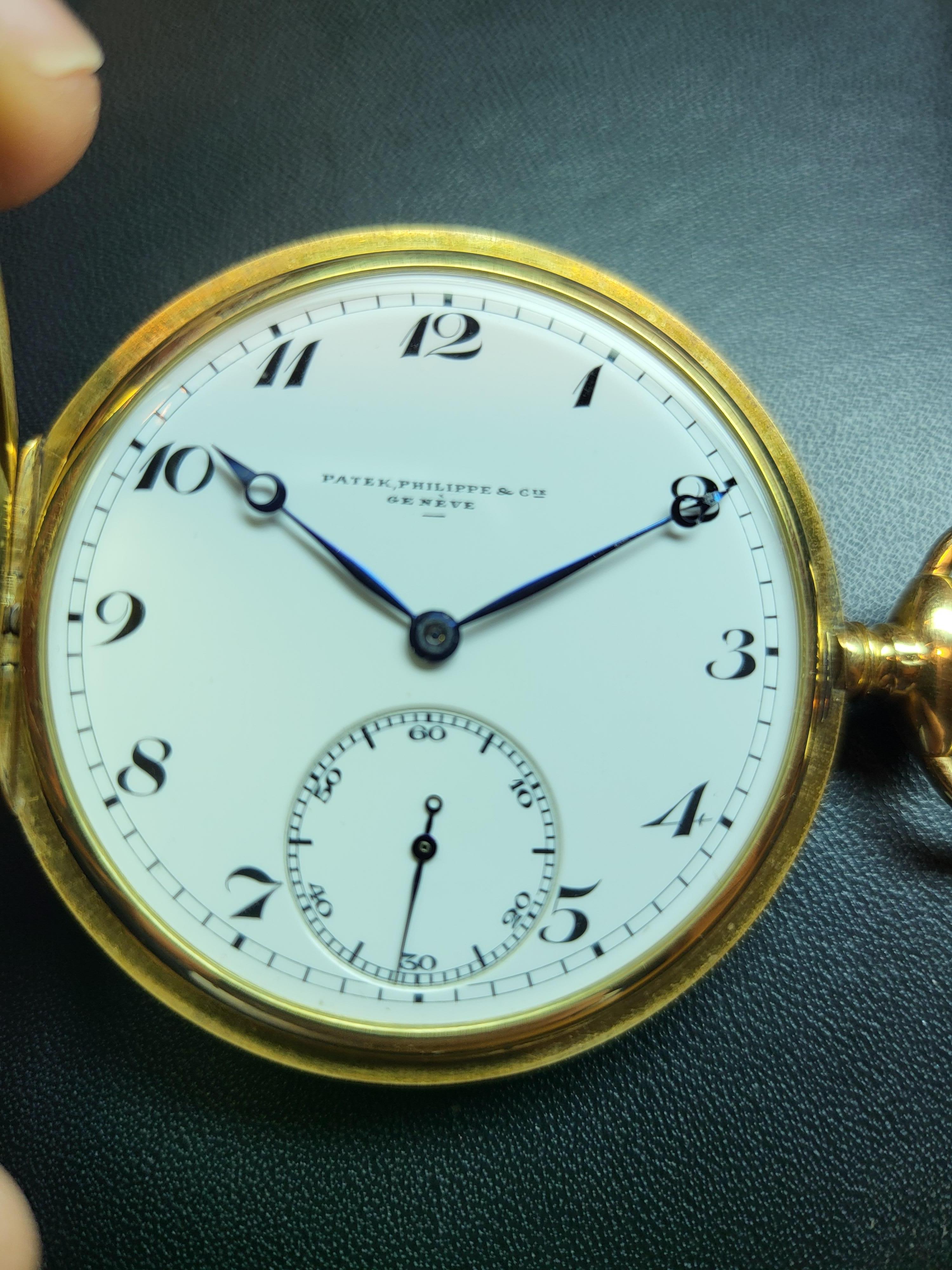 18kt Yellow Gold Patek Philippe & Cie Savonette / Hunter Case Pocket Watch 8