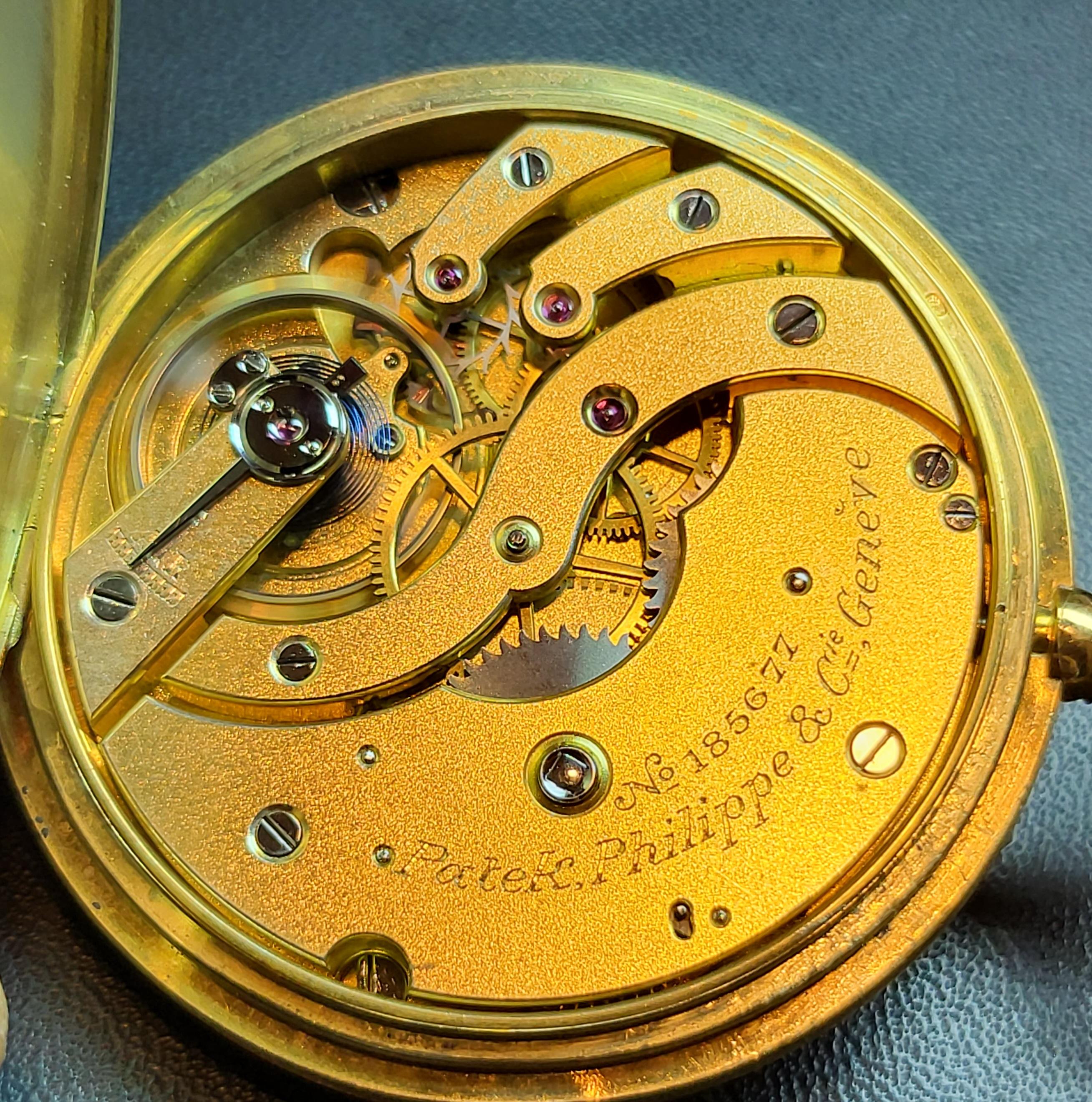 18kt Yellow Gold Patek Philippe & Cie Savonette / Hunter Case Pocket Watch 9
