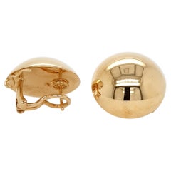 18kt Yellow Gold Polished, Earings, Earclips, Buttons