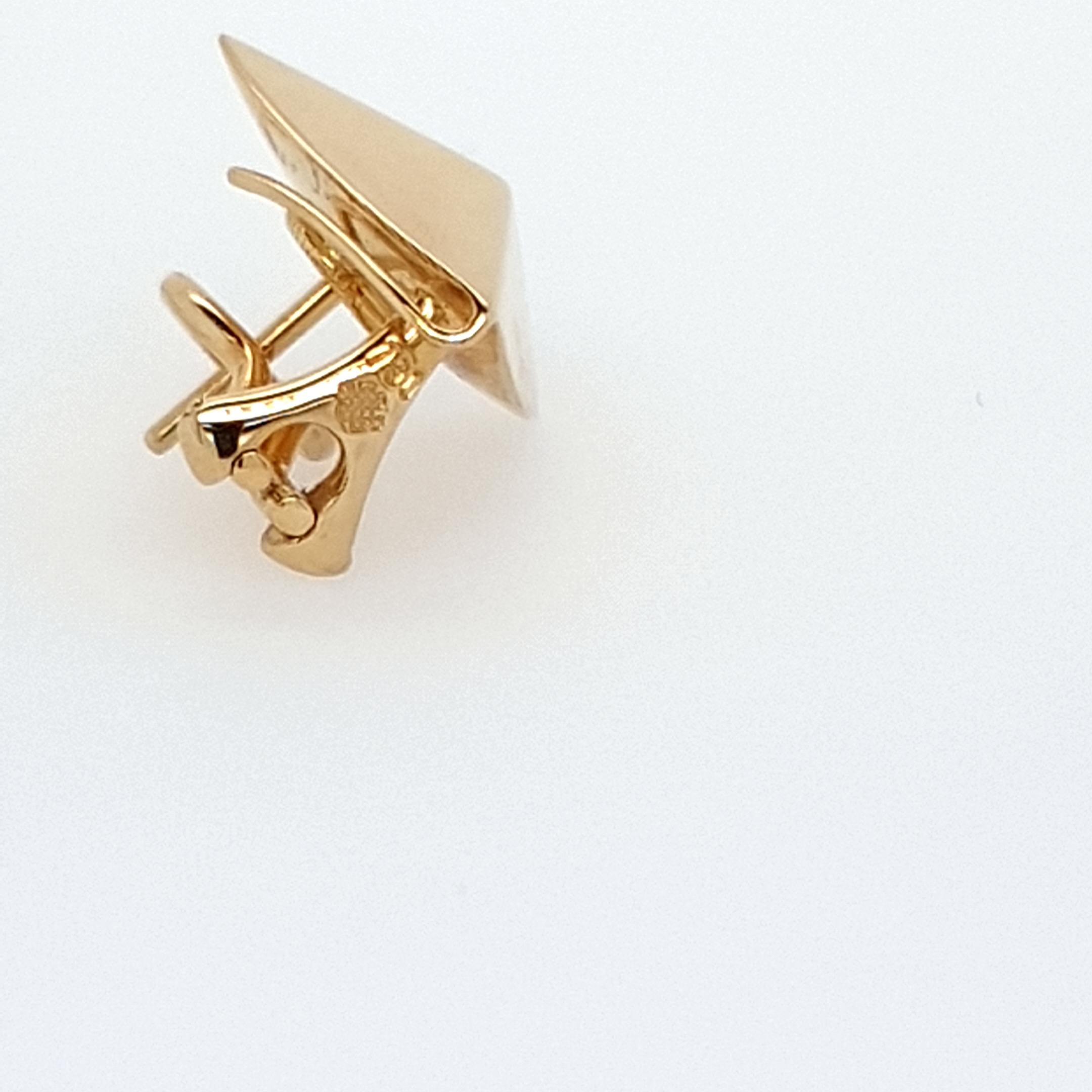 gold pins that fold back