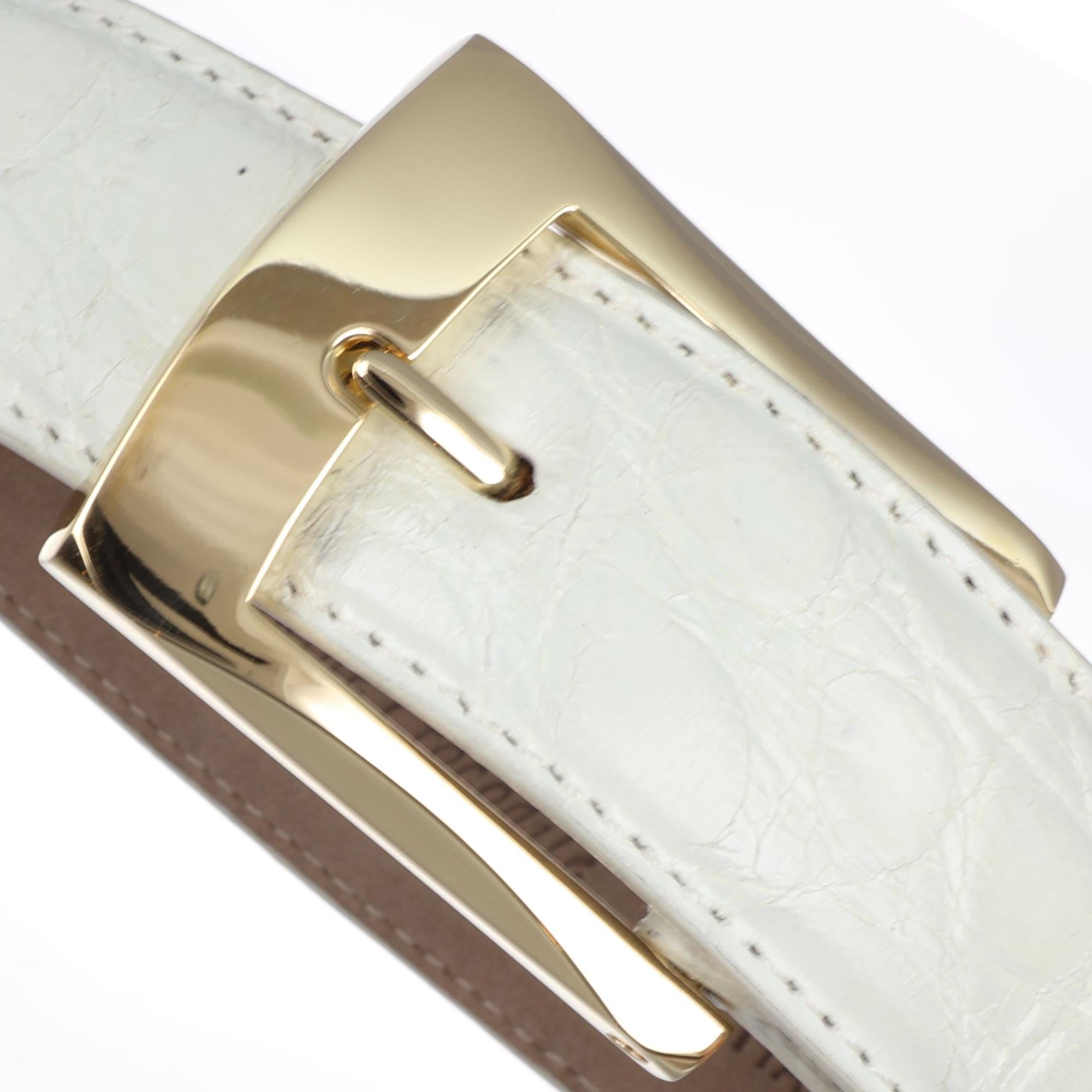 Boucle de ceinture précieuse en or jaune 18 carats fabriquée en Italie cadeau IIdea Unisexe en vente