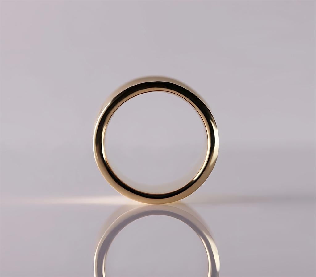 18kt Yellow Gold Ring in Pure Form - 