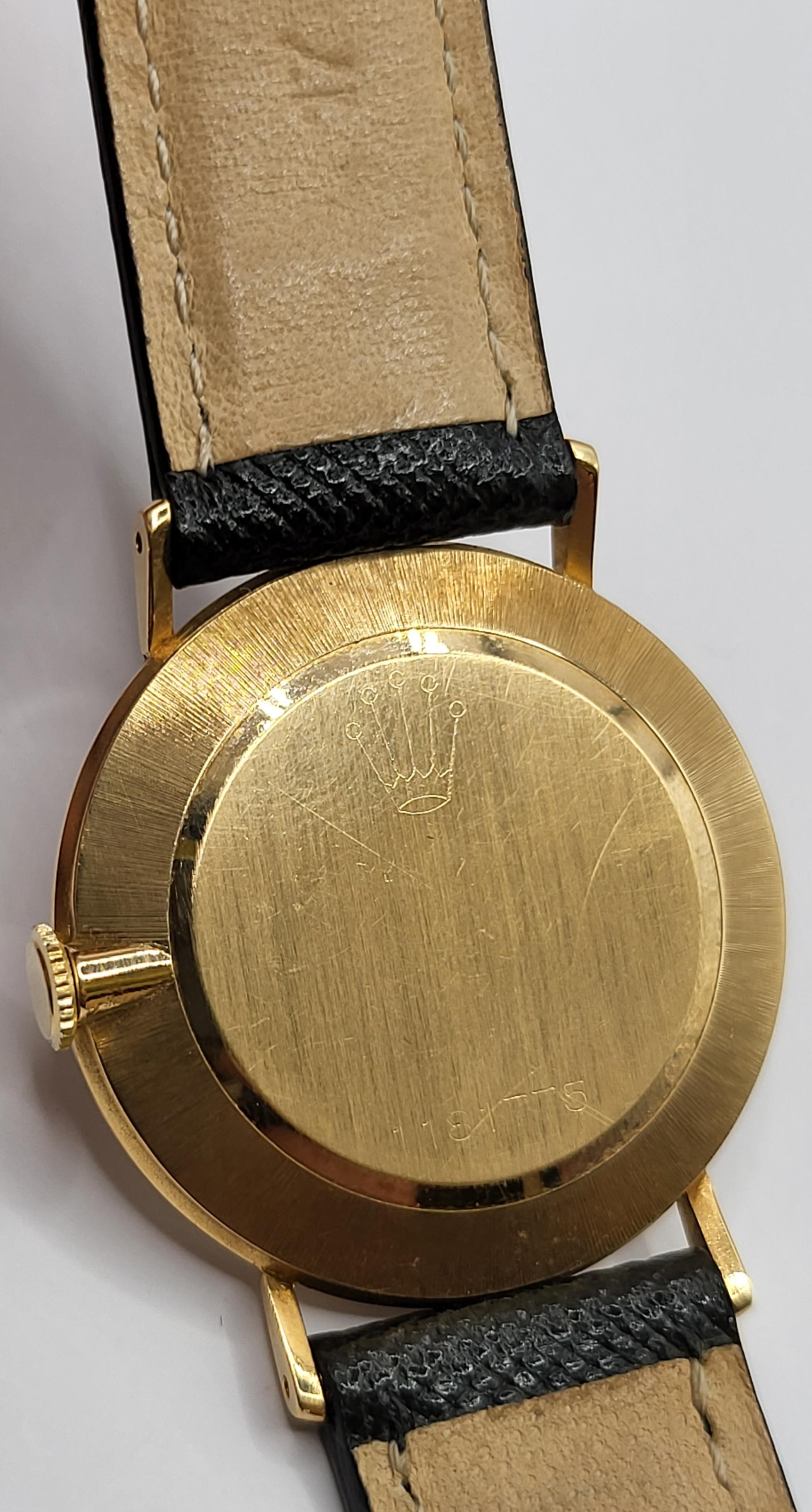 18kt Yellow Gold Rolex Dress Wrist Watch, Manual Winding 6