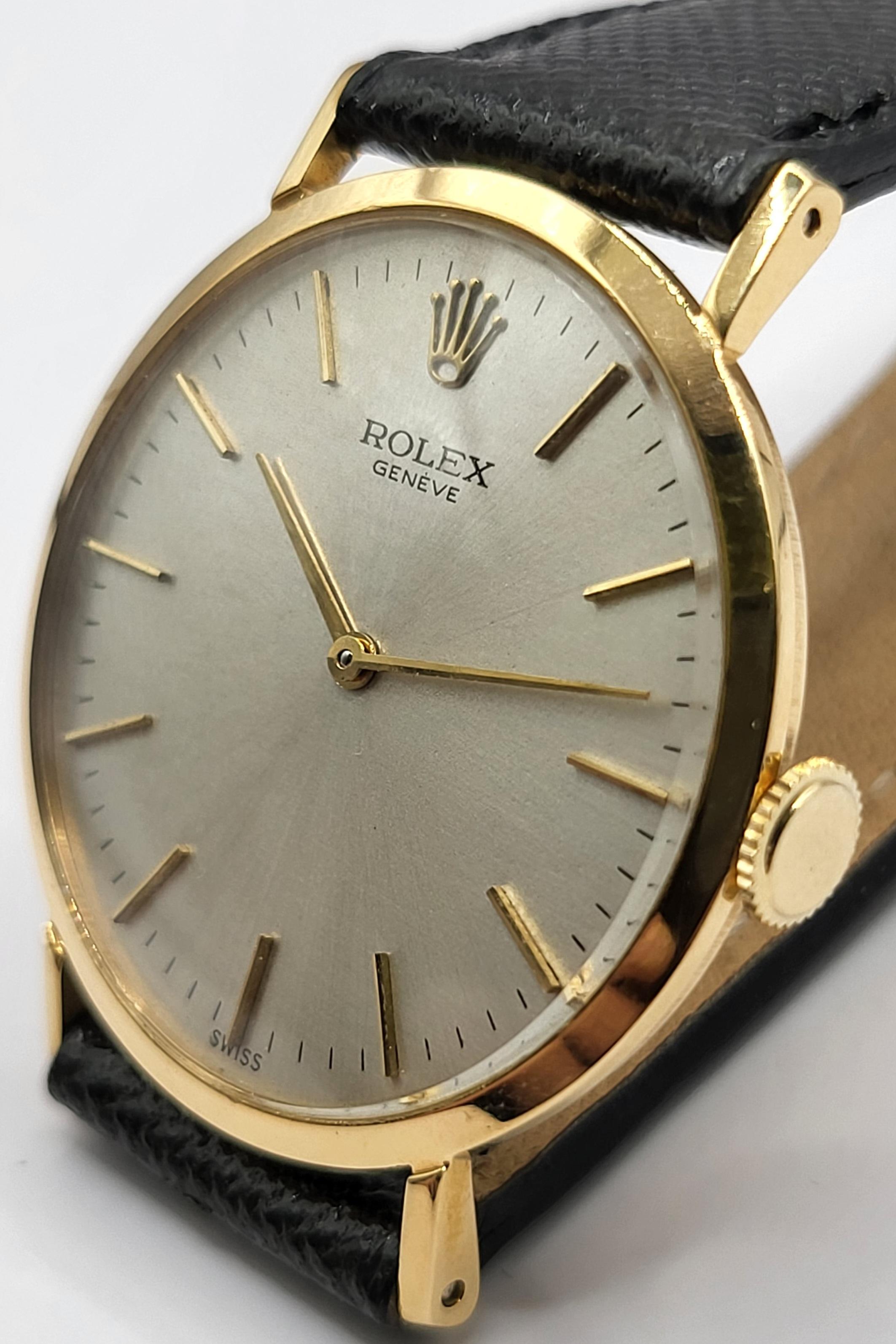 18kt Yellow Gold Rolex Dress Wrist Watch, Manual Winding 7