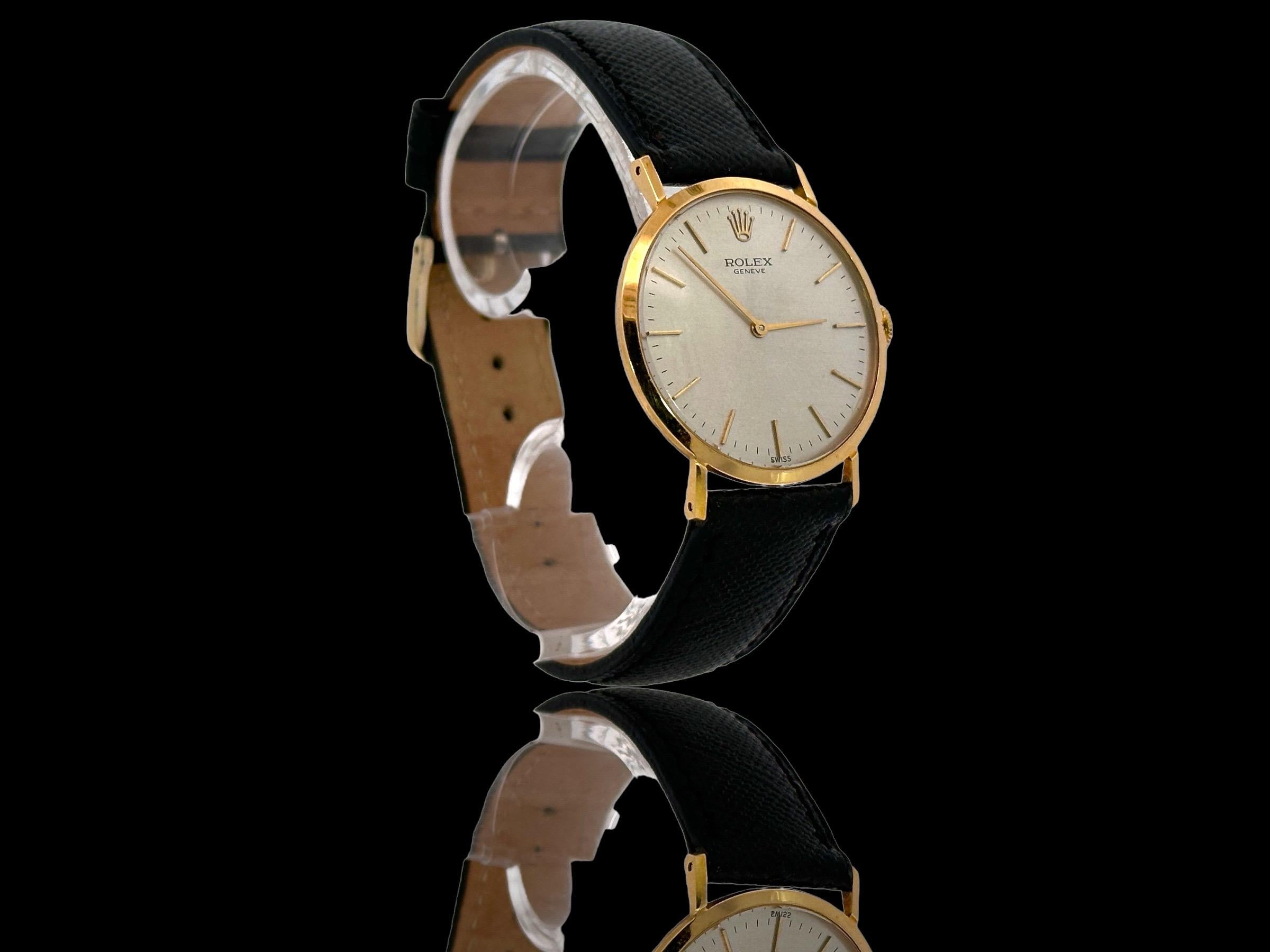 Women's or Men's 18kt Yellow Gold Rolex Dress Wrist Watch, Manual Winding