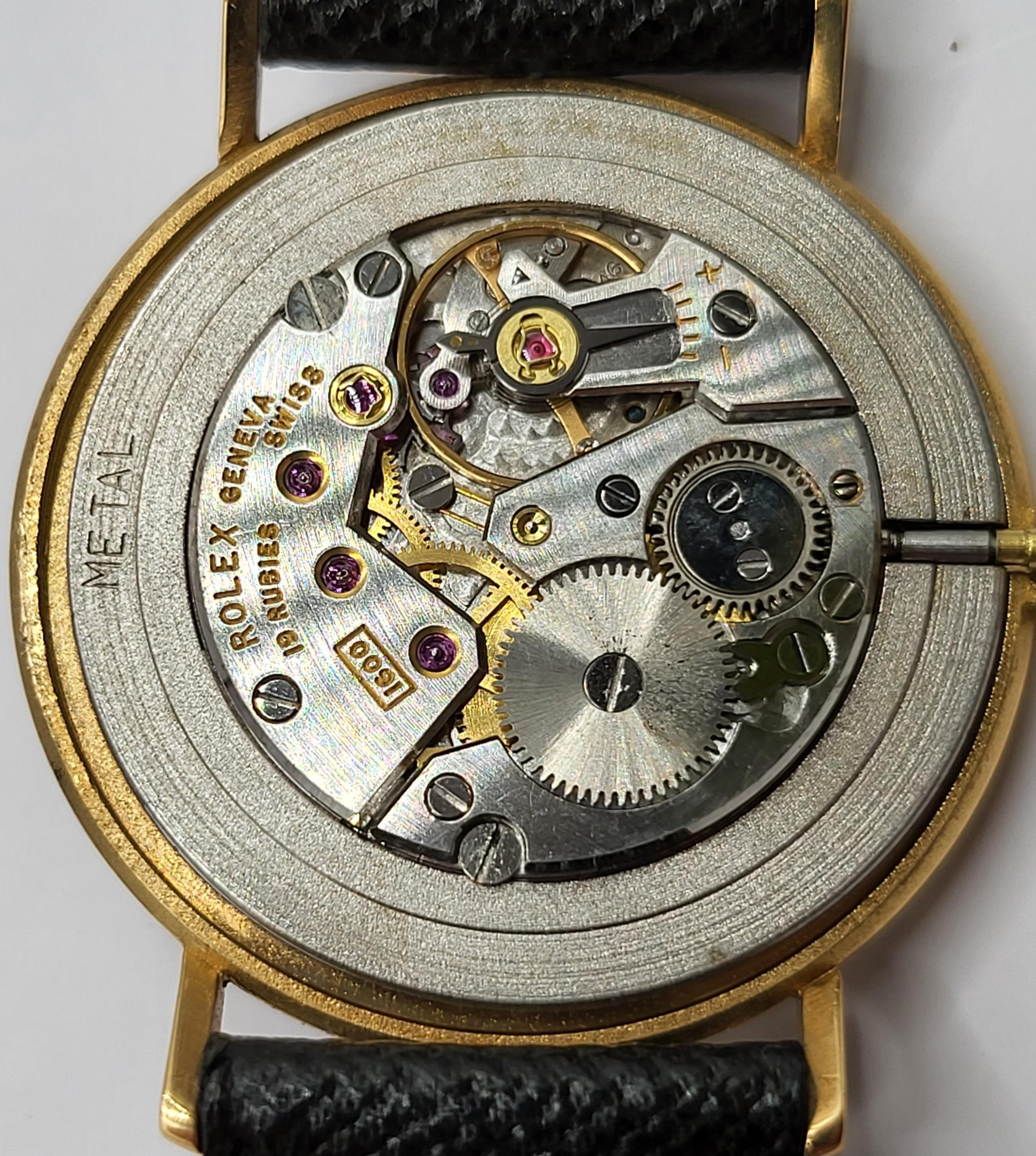 Rolex Kleid-Armbanduhr aus 18 Karat Gelbgold, Handaufzug 4