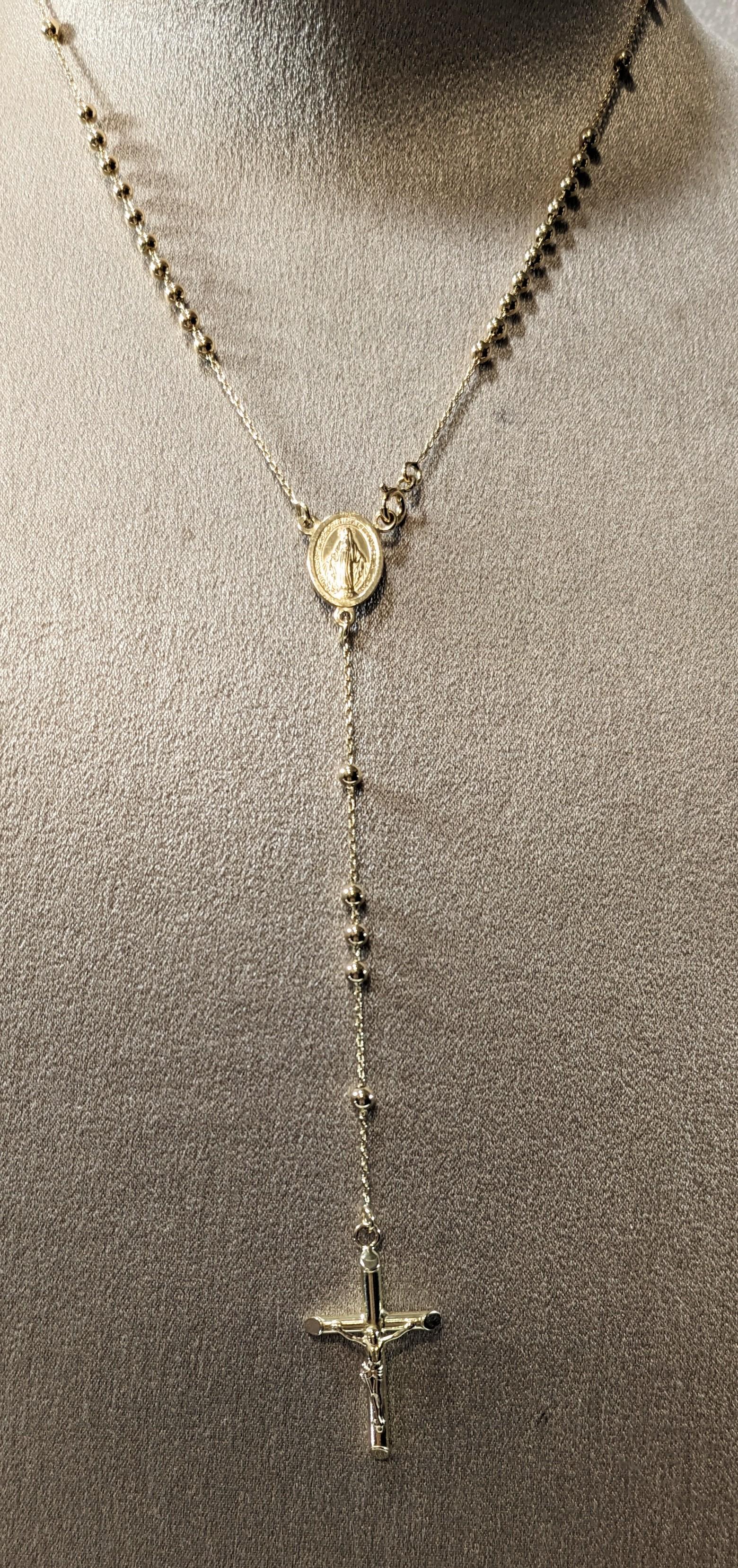 Rosary-Halskette aus 18 Karat Gelbgold 1