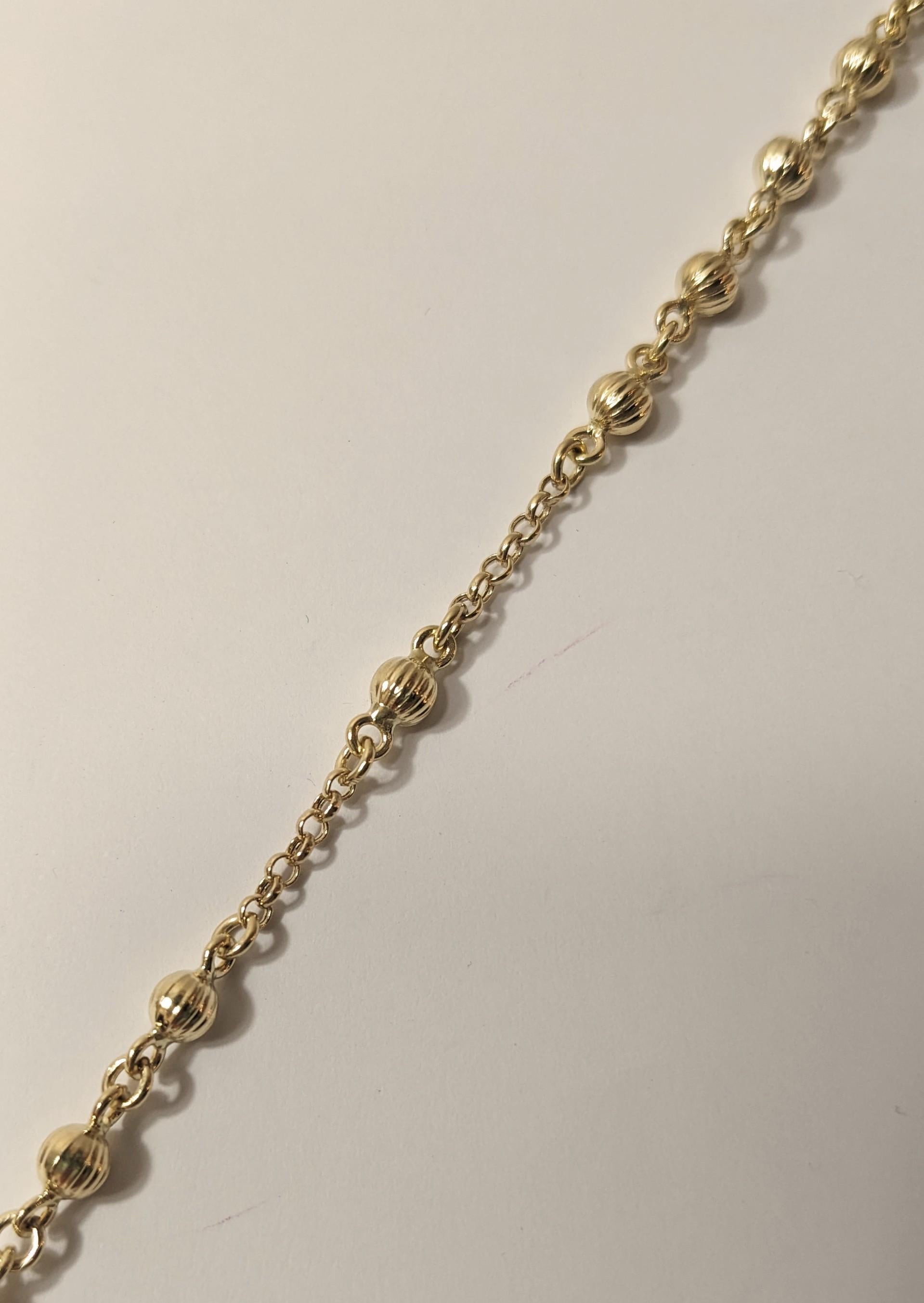 Rosary-Halskette aus 18 Karat Gelbgold im Angebot 2