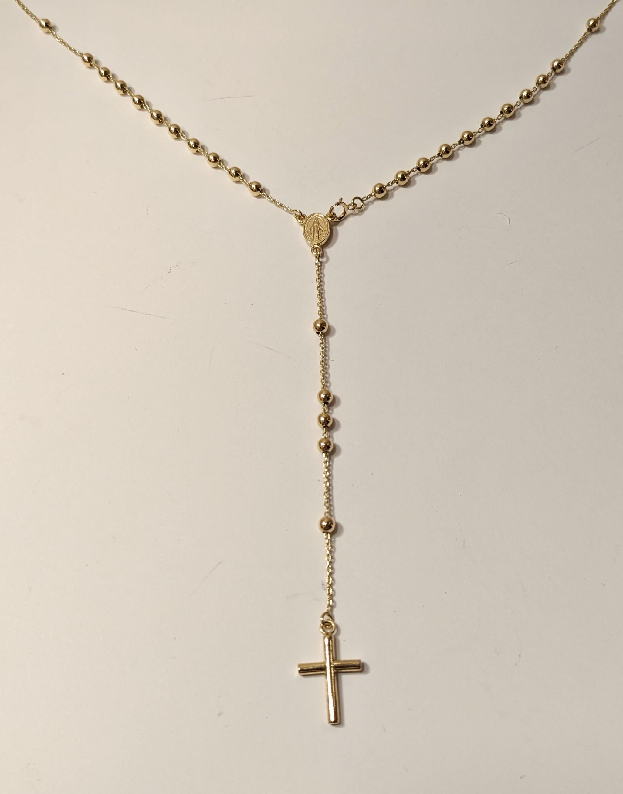 Rosary-Halskette aus 18 Karat Gelbgold 3