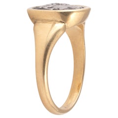 18kt Yellow Gold Setting And Greek Massalia Silver Coin Ring, Circa 350-220 BC