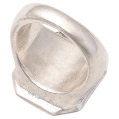 Neoclassical Gold & Silver French Signet Ring 1780’s