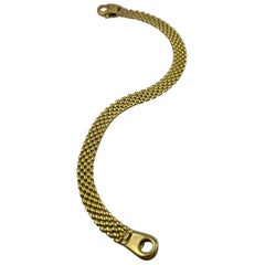 18 Karat Yellow Gold Small Link Bracelet, 10.8 Grams