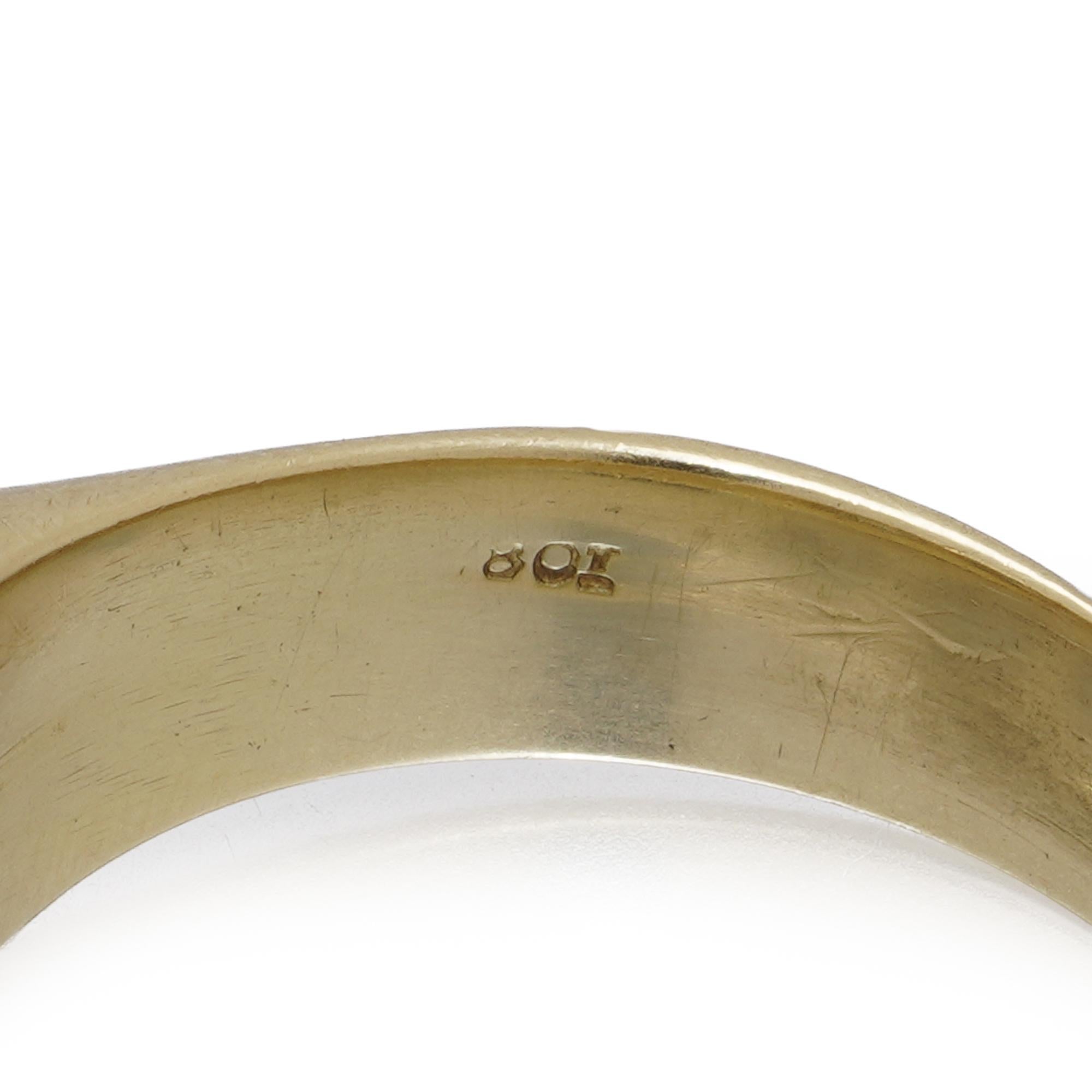 Oro Amarillo 18kt Tres Piedras 1,50 ct. Anillo de diamantes en venta 5