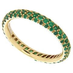 18Kt Gelbgold Tsavorit Pavé 1,27 ct