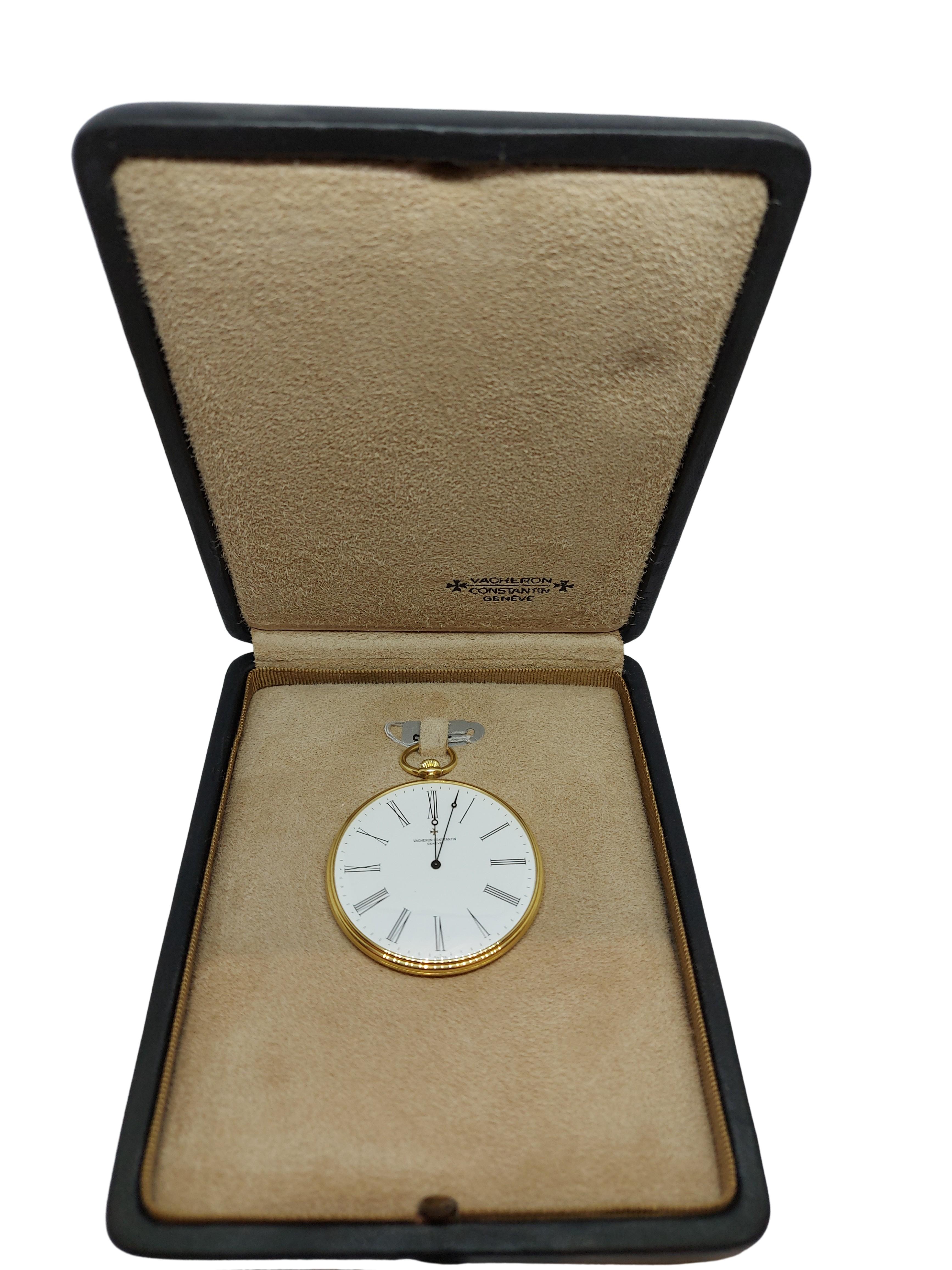 18kt Gelbgold Vacheron Constantin Taschenuhr Cal 1015, 59001 Handaufzug 8