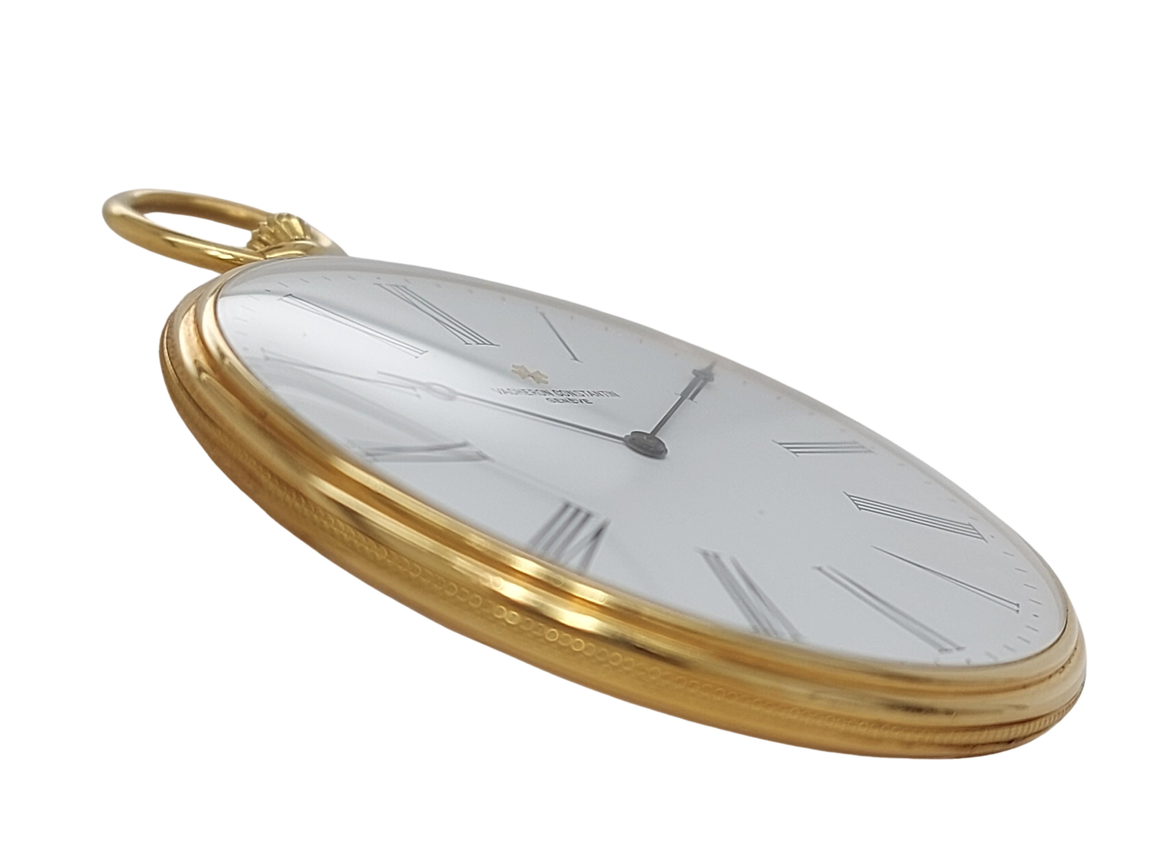 Artist 18kt Yellow Gold Vacheron Constantin Pocket Watch Cal 1015, 59001 Manual Winding