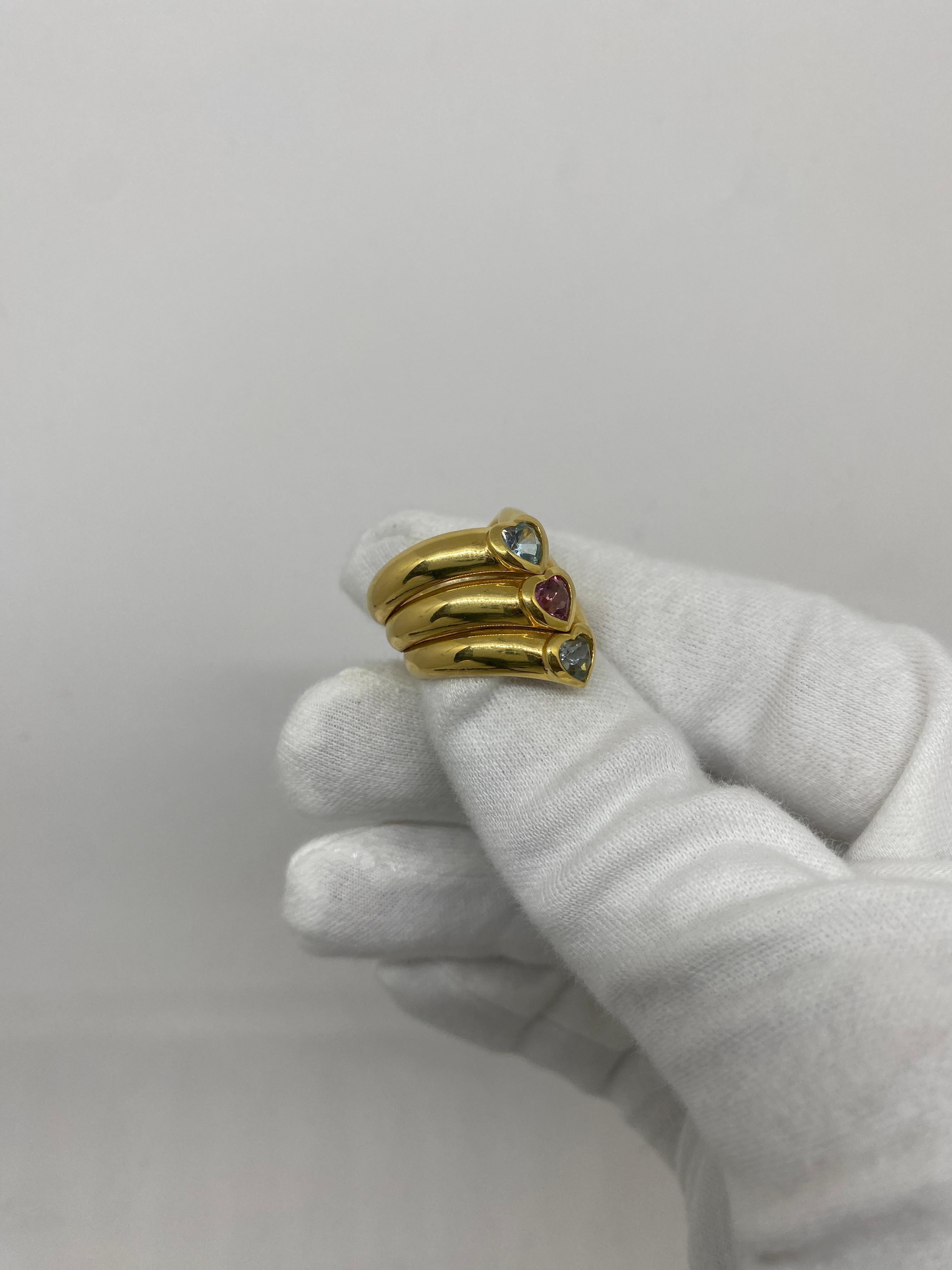Ring made of 18 kt yellow gold with heart-cut natural semiprecious stones

Welcome to our jewelry collection, where every piece tells a story of timeless elegance and unparalleled craftsmanship. As a family-run business in Italy for over 100 years,