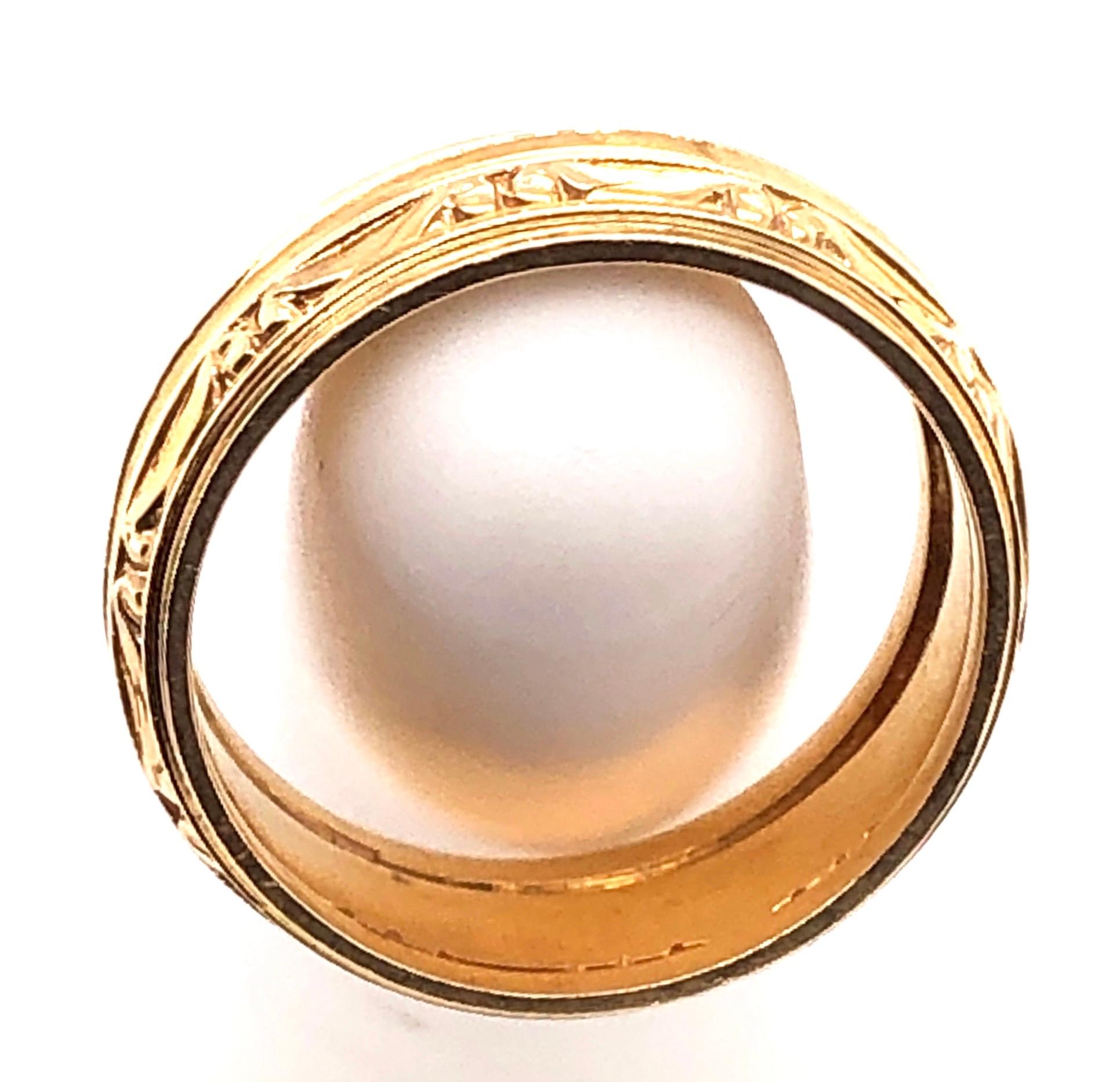 Modern 18 Karat Yellow Gold Wedding Ring / Band For Sale