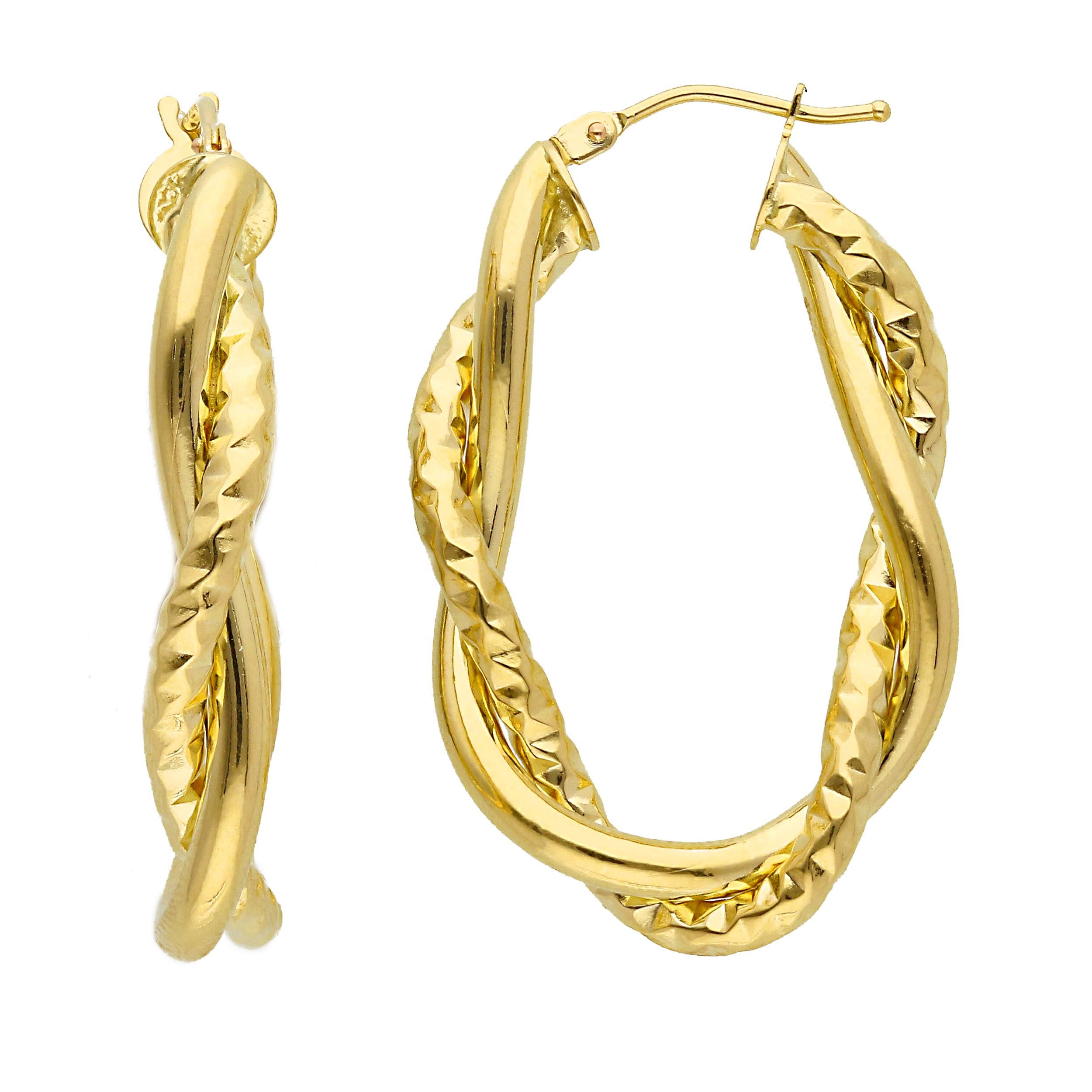 18kt Yellow Gold with 2.70 grams and 2.5mm Hoop Earrings In New Condition In Wilmington, DE