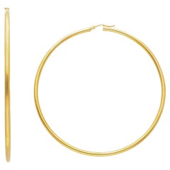 18 Karat Gelbgold mit 3,60 Gramm und 70 mm Creolen