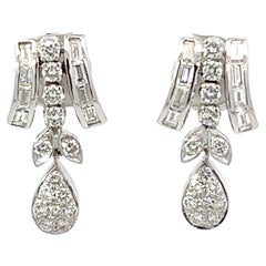 18KW Gold Diamond Lady's Earrings