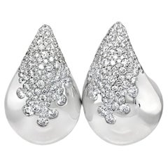 Boucle d'oreille en diamant 18KWG 3.30 CTS 